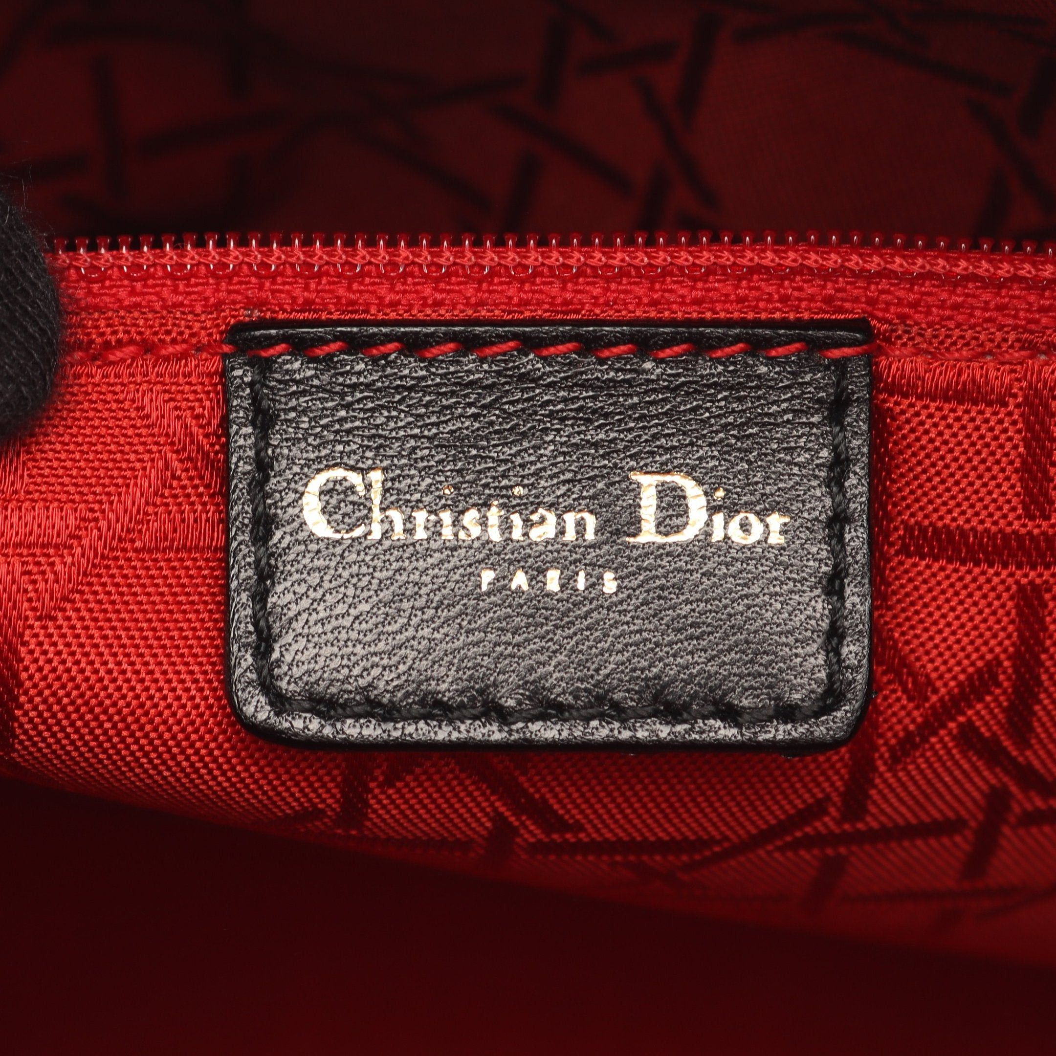 Dior Dior Lady Dior Large Handbag Leather Black Size ONE SIZE - 4 Thumbnail