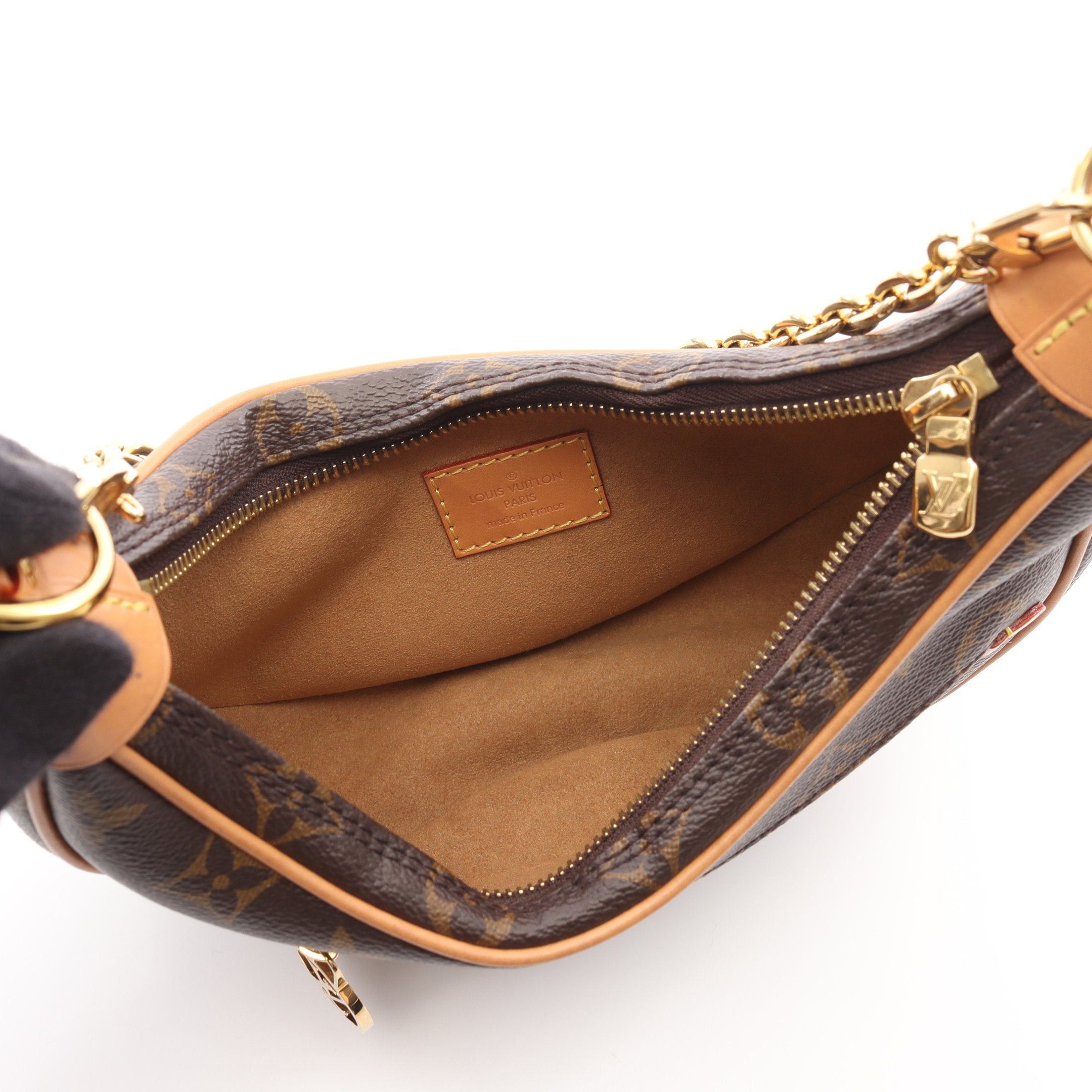 Louis Vuitton Louis Vuitton Loop Monogram Shoulder Bag Leather Brown Size ONE SIZE - 3 Thumbnail