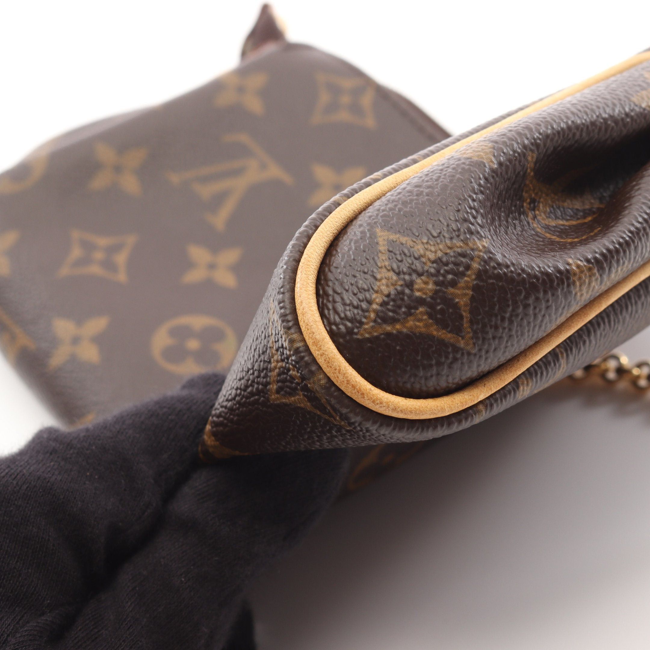 Louis Vuitton Louis Vuitton Eva Monogram Chain Shoulder Bag Leather Brown Size ONE SIZE - 9 Thumbnail