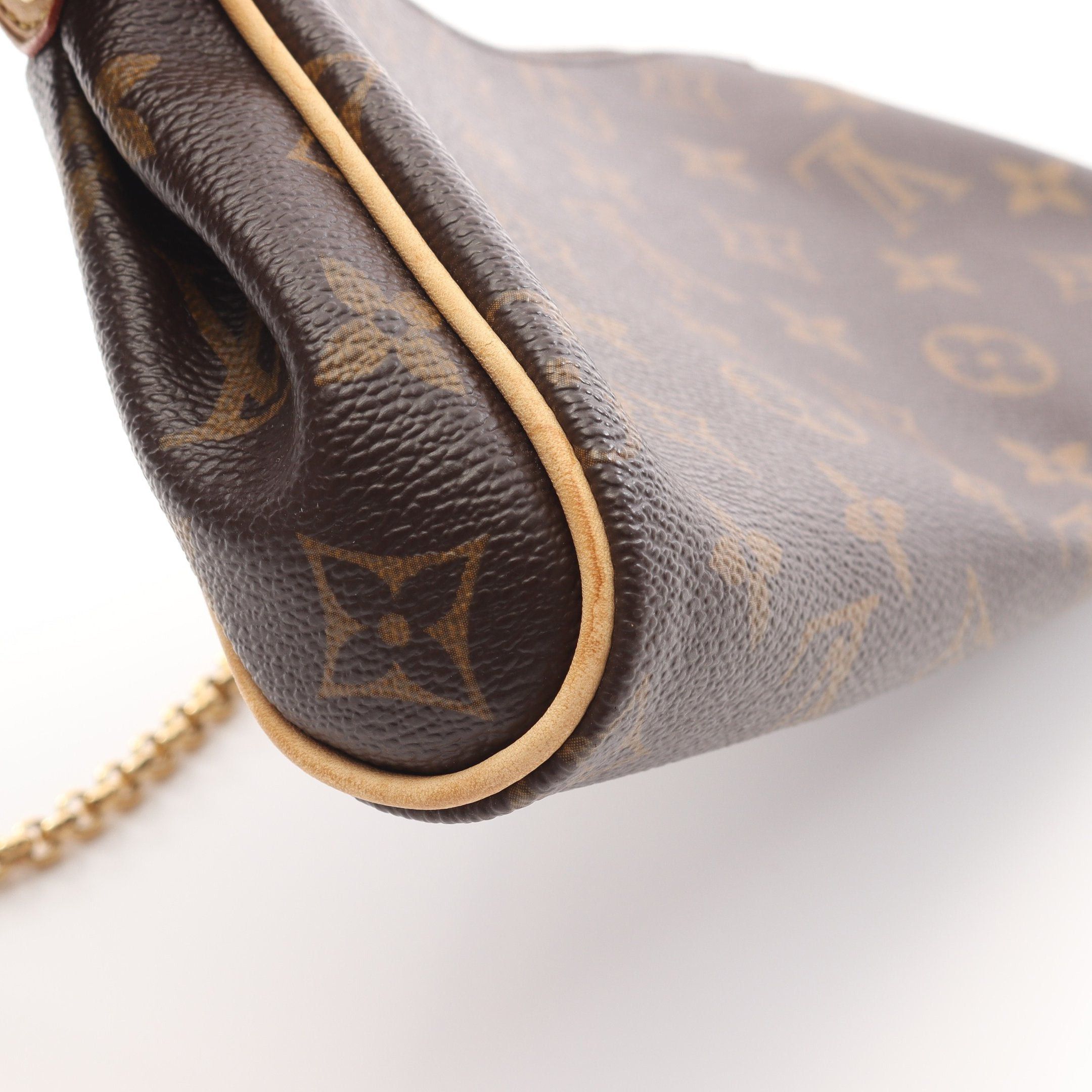 Louis Vuitton Louis Vuitton Eva Monogram Chain Shoulder Bag Leather Brown Size ONE SIZE - 8 Thumbnail
