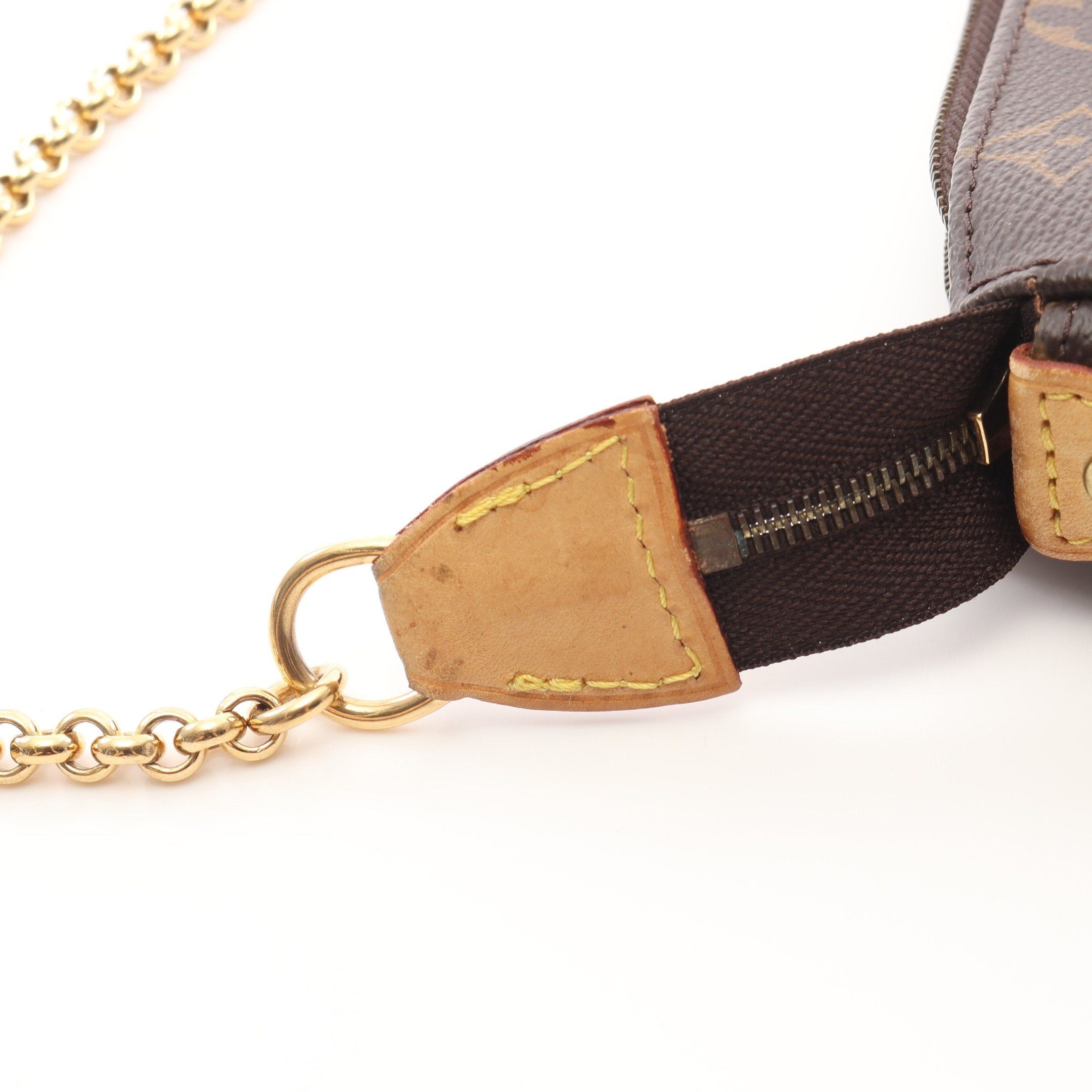 Louis Vuitton Louis Vuitton Eva Monogram Chain Shoulder Bag Leather Brown Size ONE SIZE - 7 Thumbnail