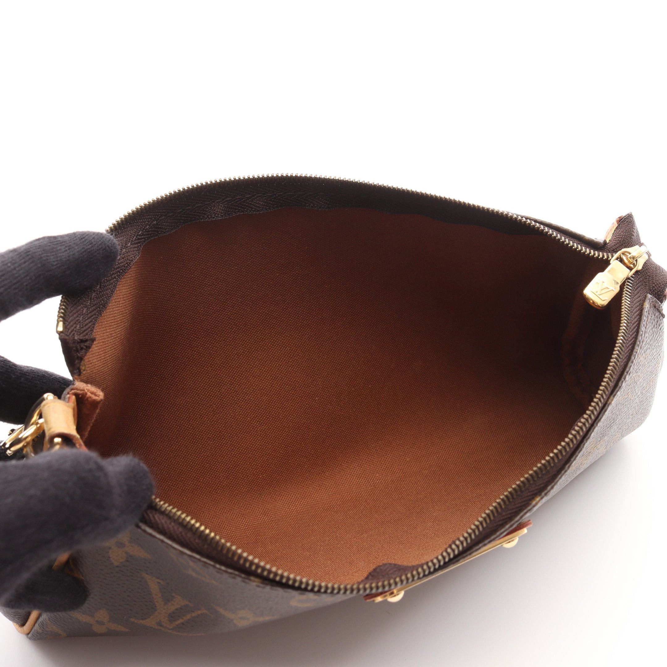 Louis Vuitton Louis Vuitton Eva Monogram Chain Shoulder Bag Leather Brown Size ONE SIZE - 3 Thumbnail