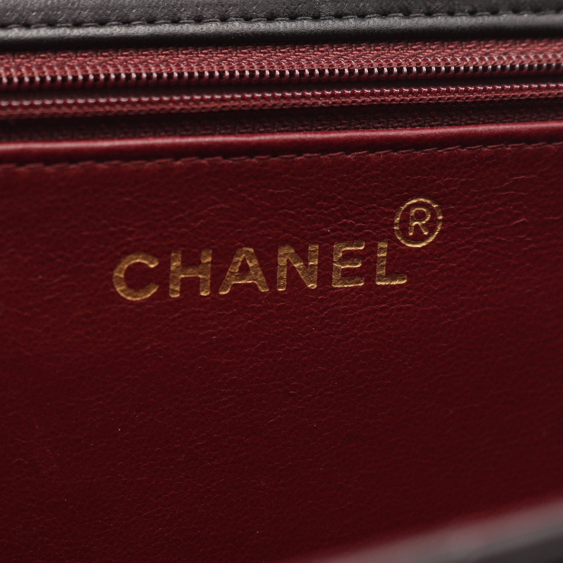 Chanel Chanel Matelasse Single Flap Chain Shoulder Bag Lambskin Black Gold Hardware Push Lock Size ONE SIZE - 4 Thumbnail