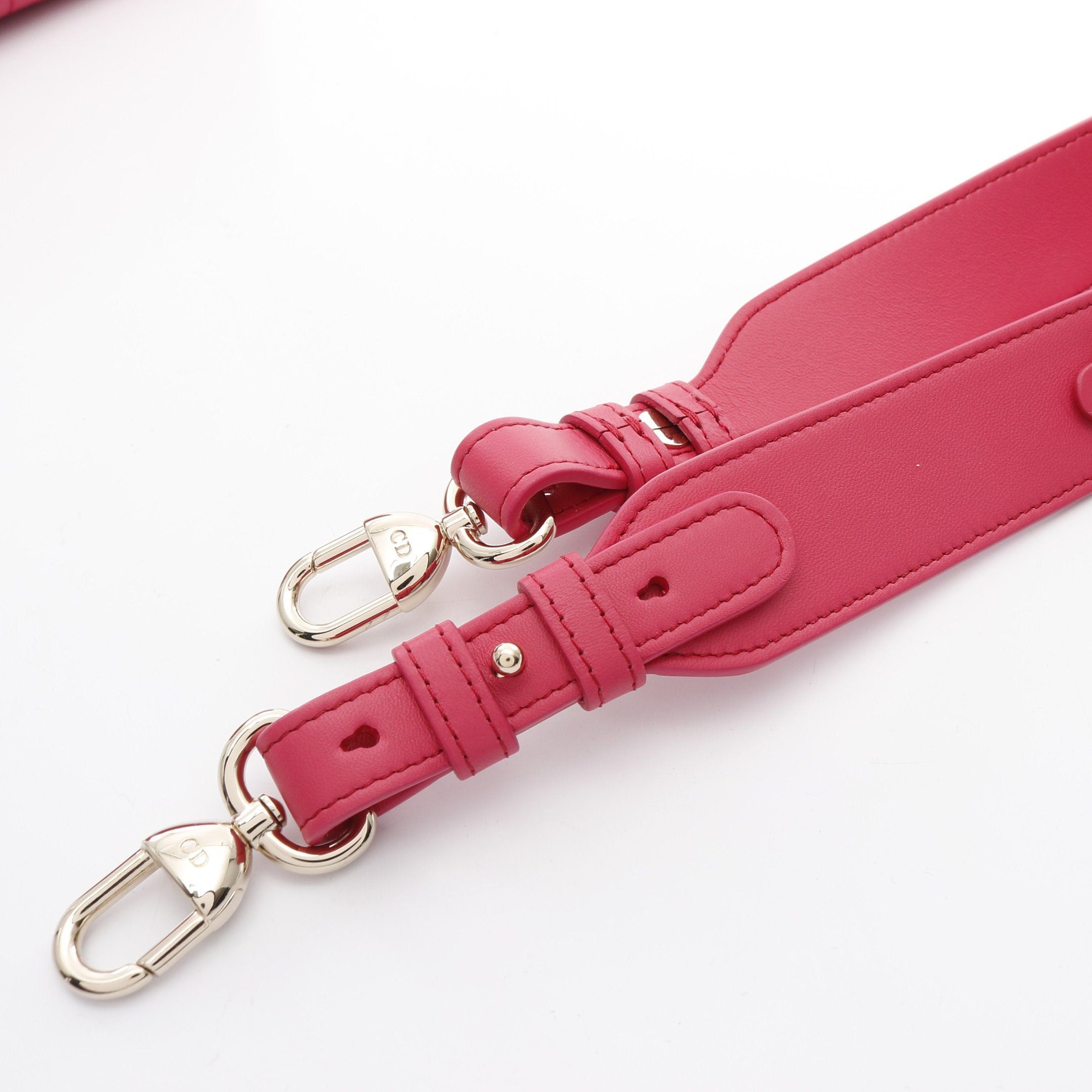 Dior Dior Lady Dior Small Handbag Leather Pink Size ONE SIZE - 7 Thumbnail