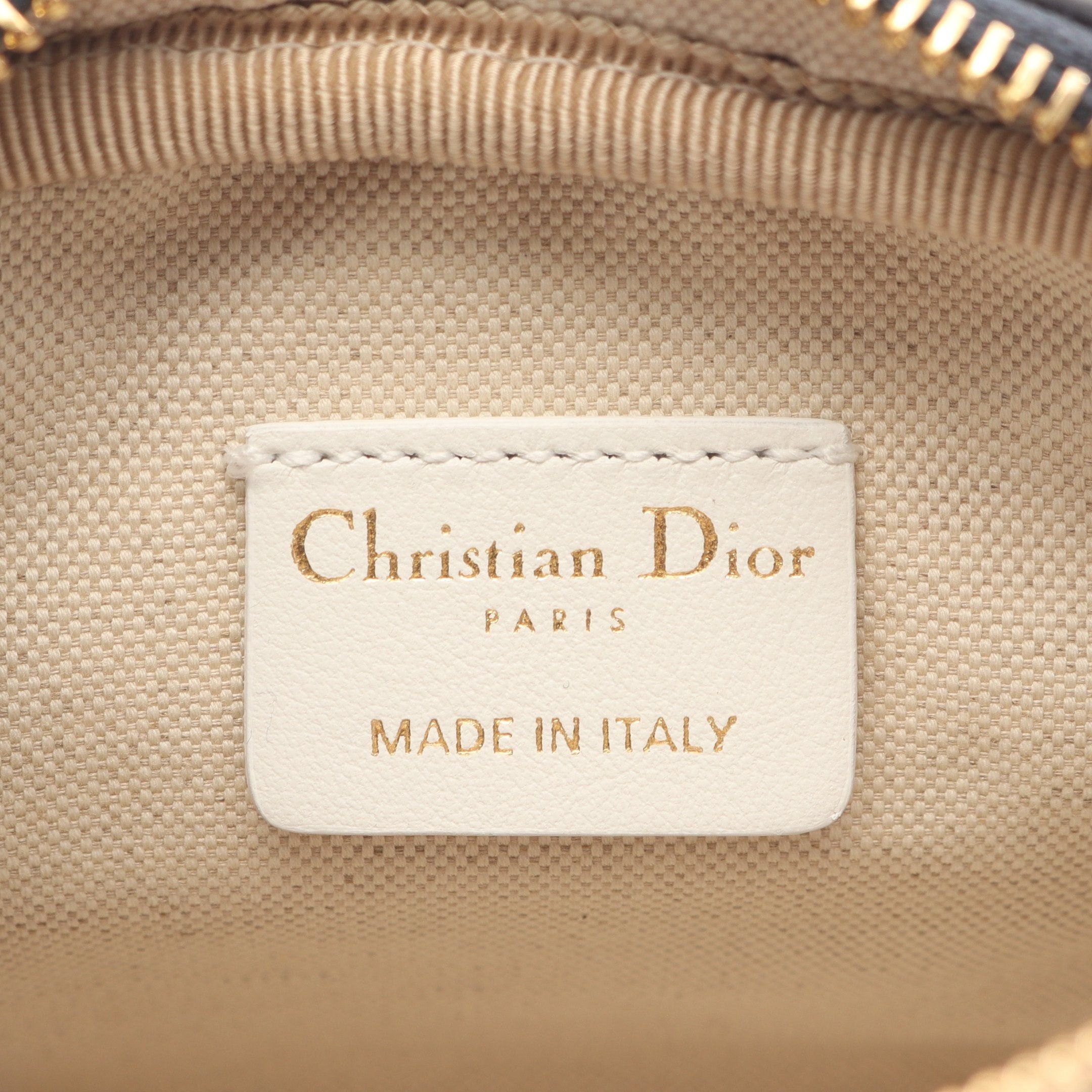 Dior Dior Vibe Mini Bowling Bag Handbag Boston Leather Navy White Size ONE SIZE - 4 Thumbnail