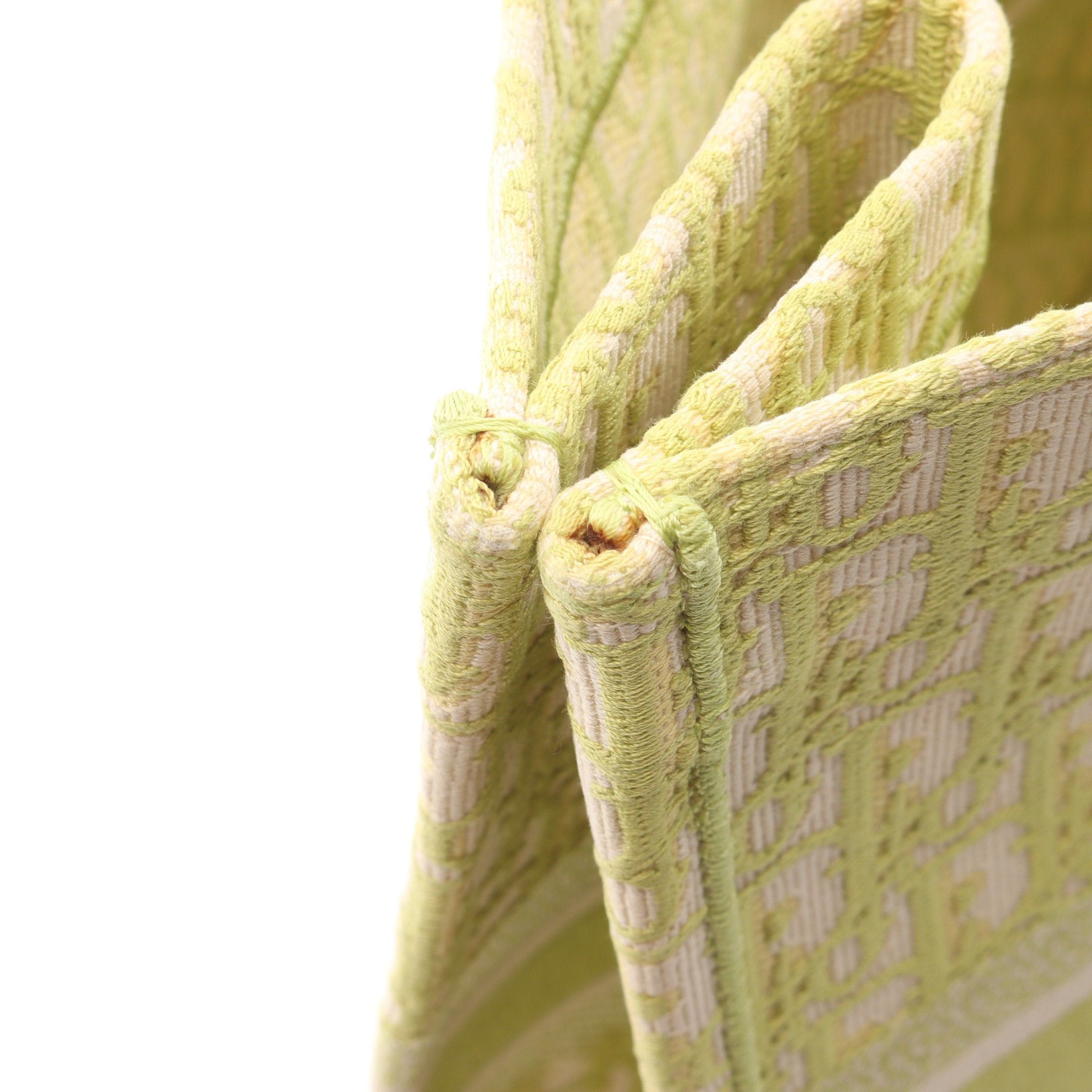 Dior Dior Book Tote Large Handbag Bag Canvas Off White Yellow-Green Size ONE SIZE - 5 Thumbnail