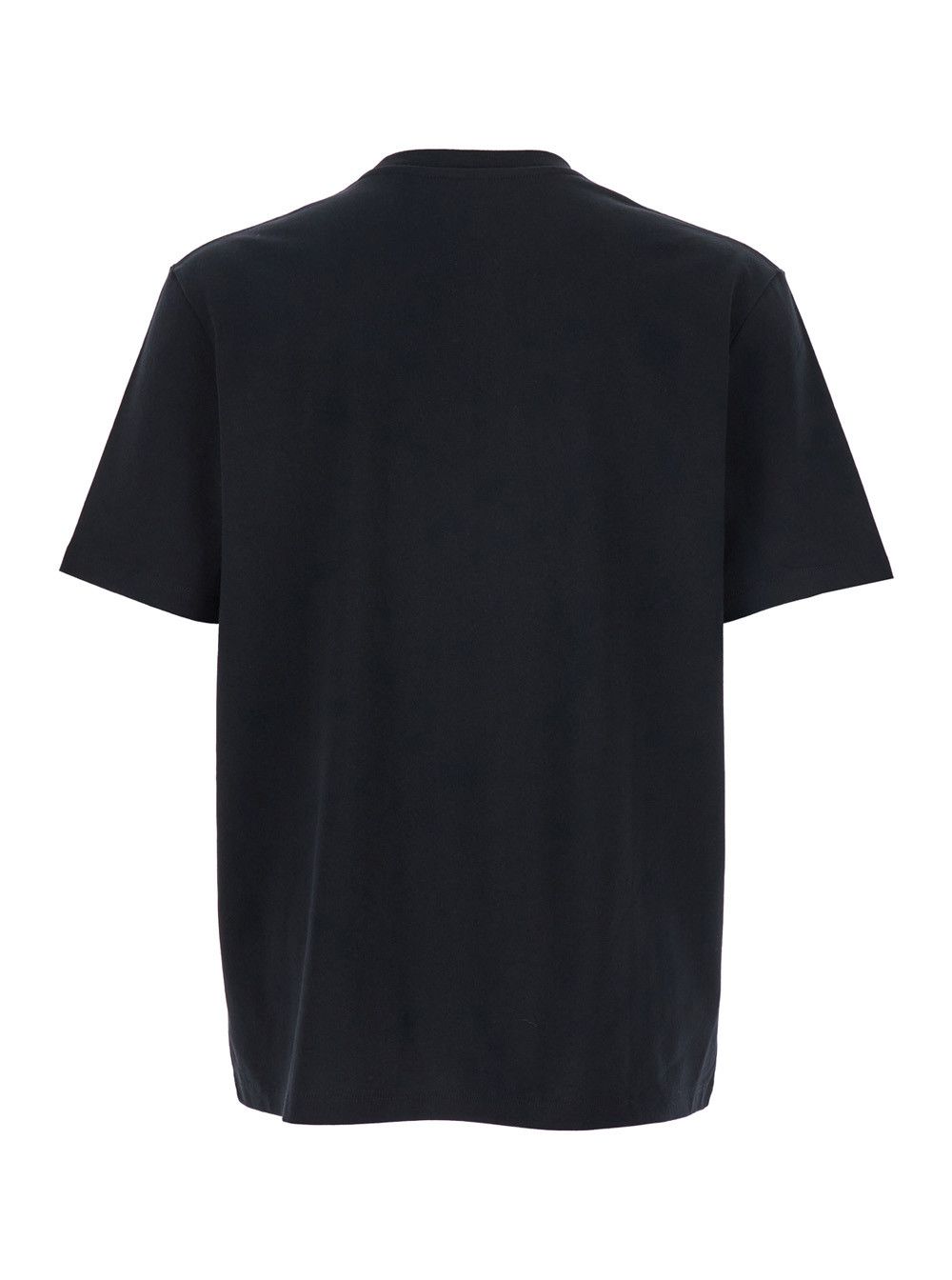 Balmain Black Crewneck T-Shirt with Logo Lettering Print on the Front in Cotton Man Size US M / EU 48-50 / 2 - 2 Thumbnail