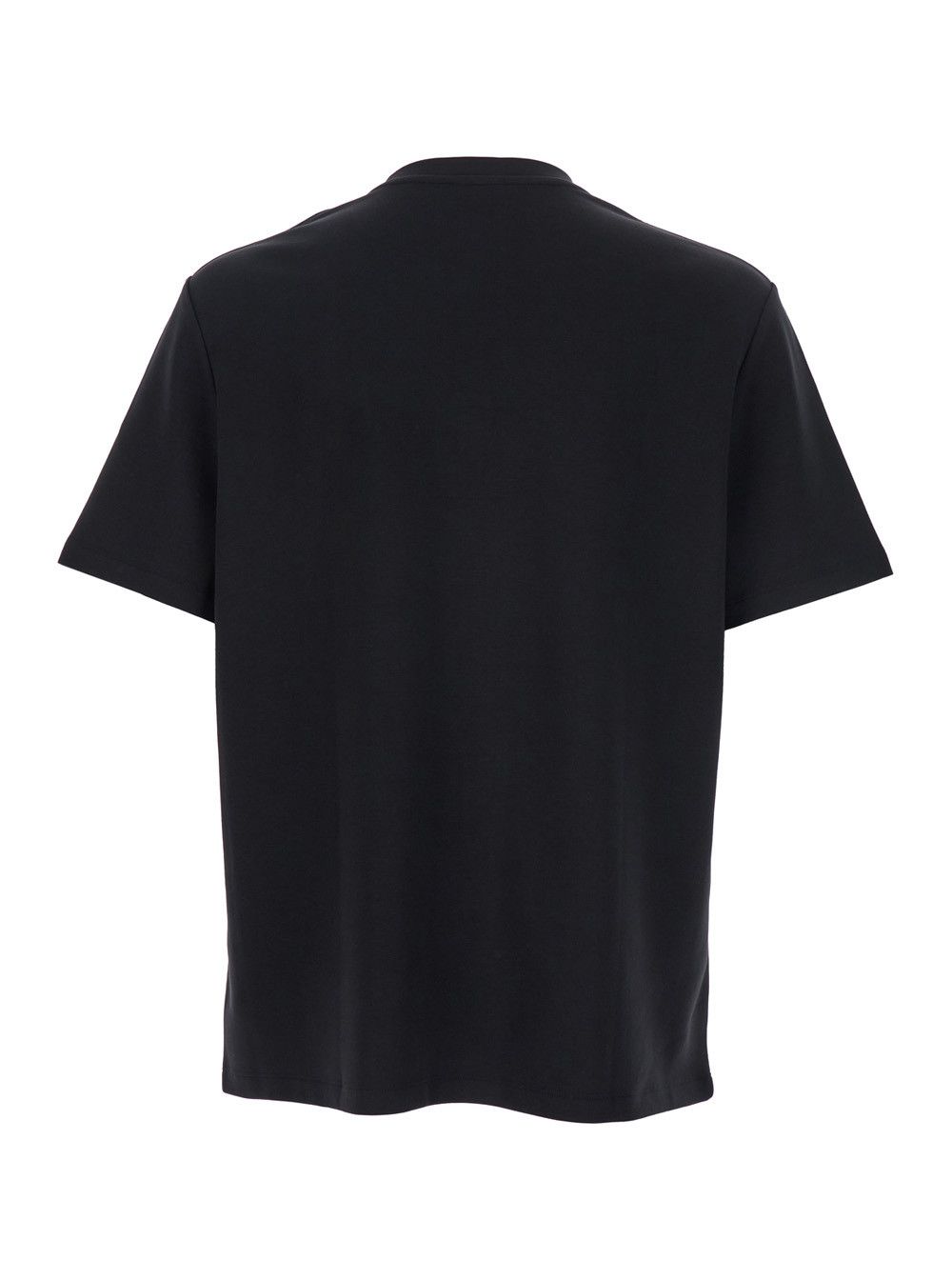 Balmain Black Crewneck T-Shirt with Logo Print on the Front in Cotton Man Size US L / EU 52-54 / 3 - 2 Thumbnail