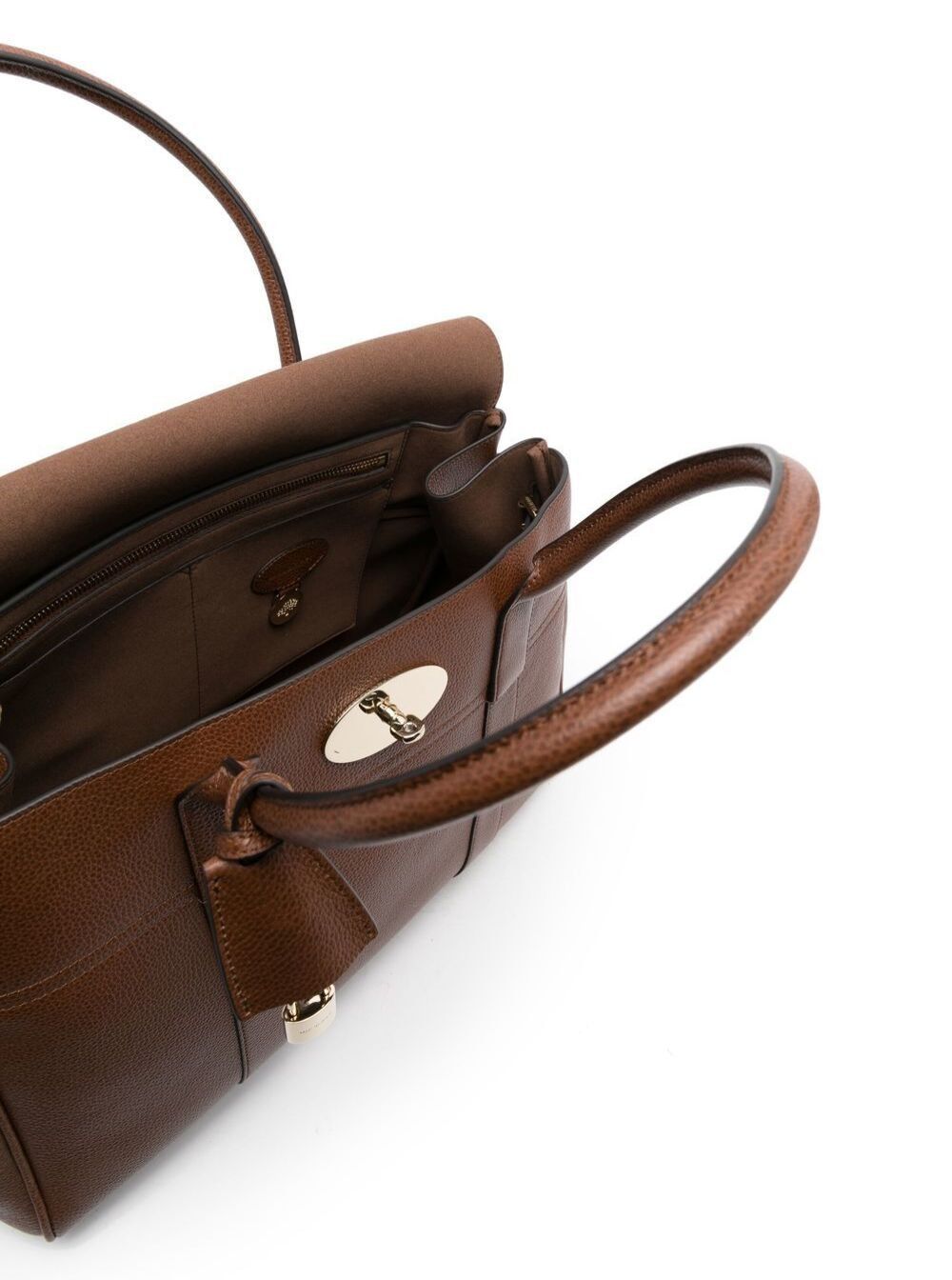 Mulberry Bayswater Brown Leather Handbag Mulberry Woman Size ONE SIZE - 4 Thumbnail
