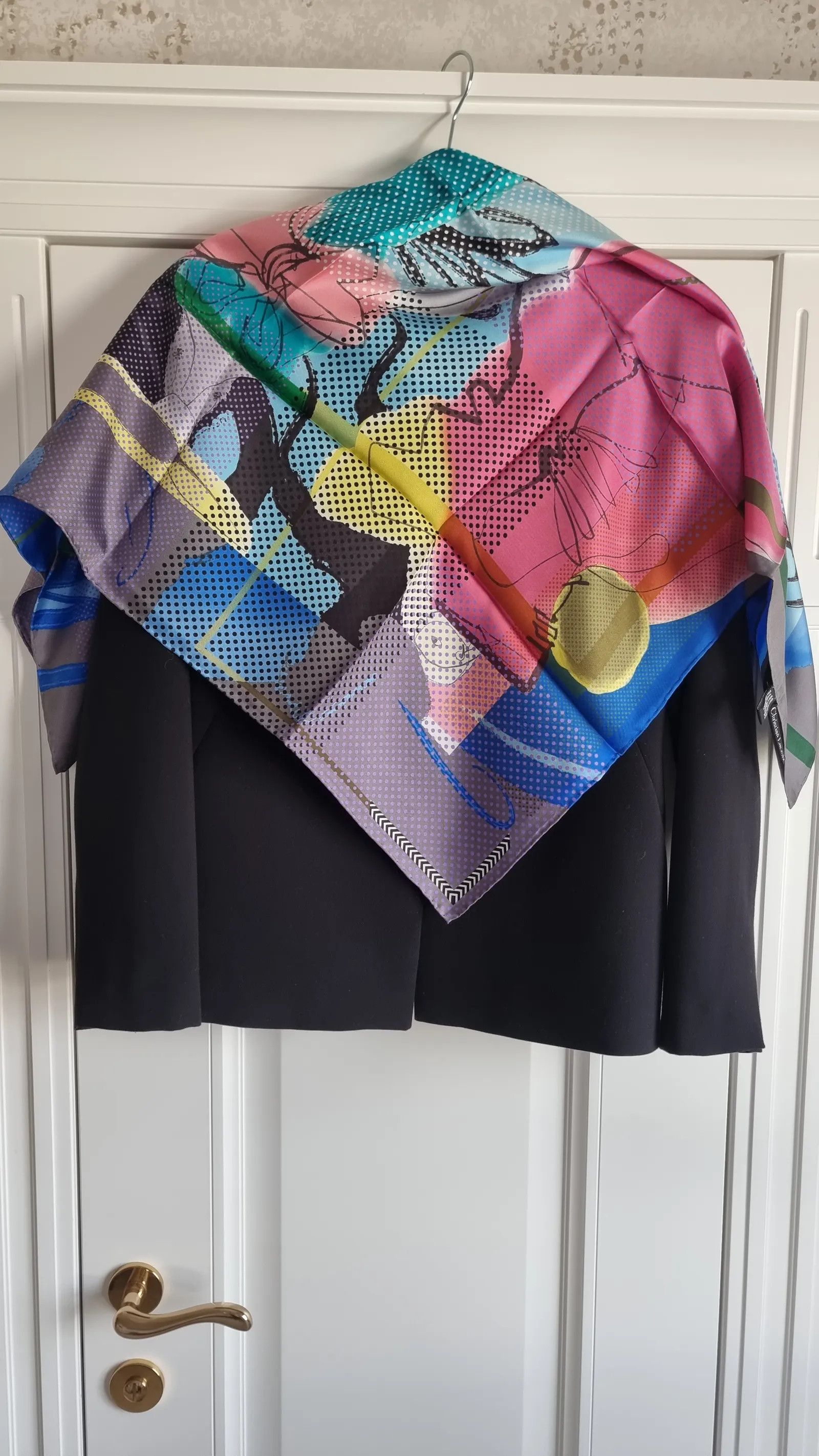 Designer DESIGNER CHRISTIAN LACROIX SIDEN SJAL SPLITTERNY Scarf Size ONE SIZE - 4 Thumbnail
