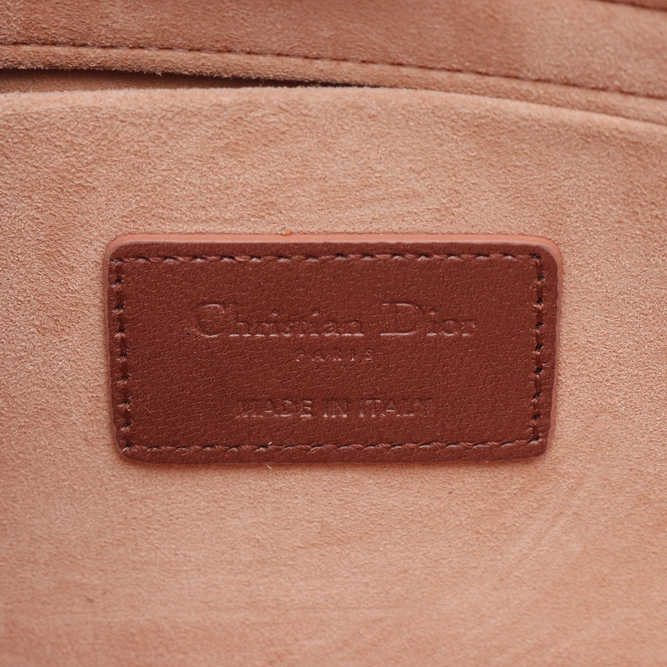 Dior Dior Lady Bag Medium Canage Handbag Leather Pink 3Way Size ONE SIZE - 4 Thumbnail