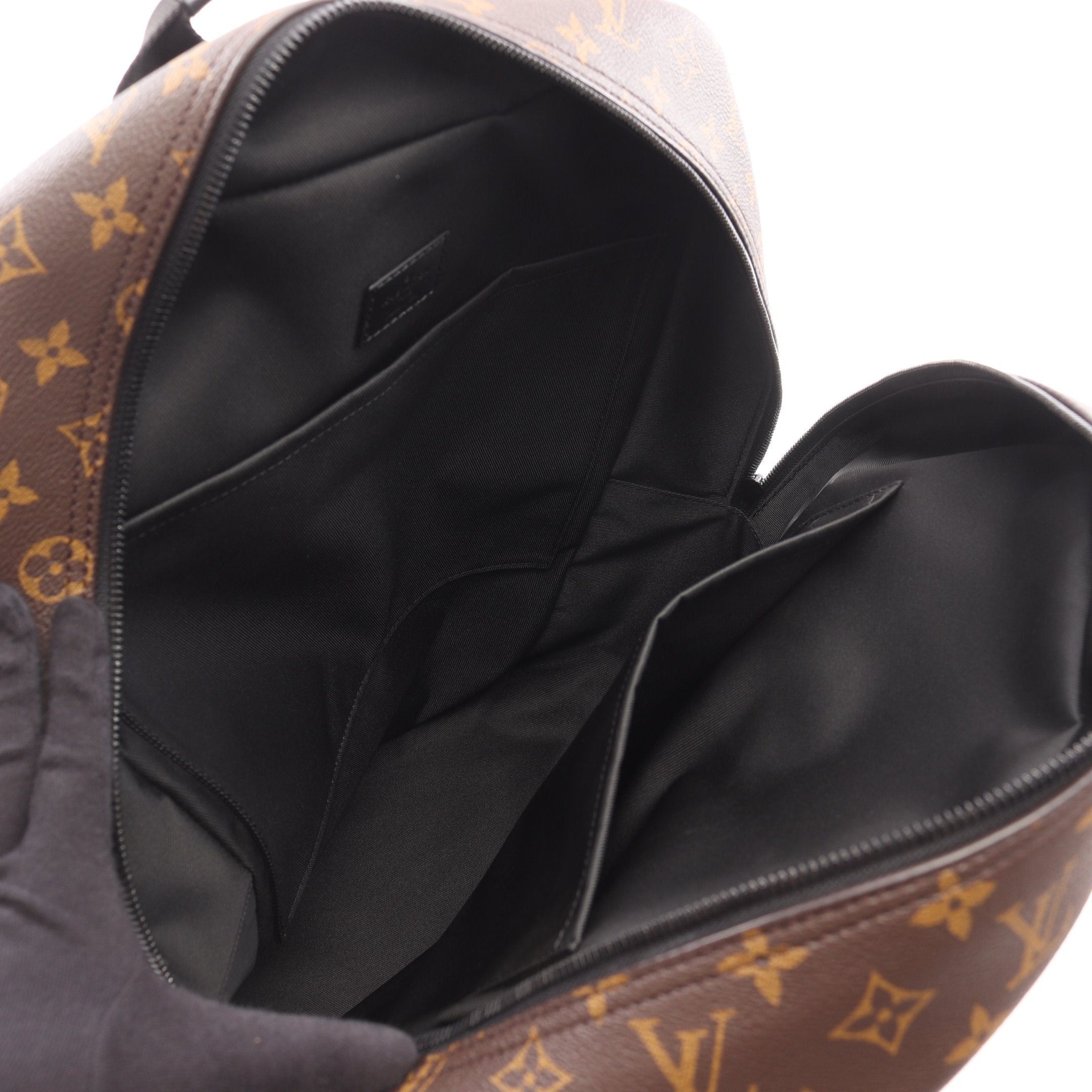 Louis Vuitton Louis Vuitton Teen Backpack Monogram Macassar Rucksack Leather Brown Size ONE SIZE - 3 Thumbnail