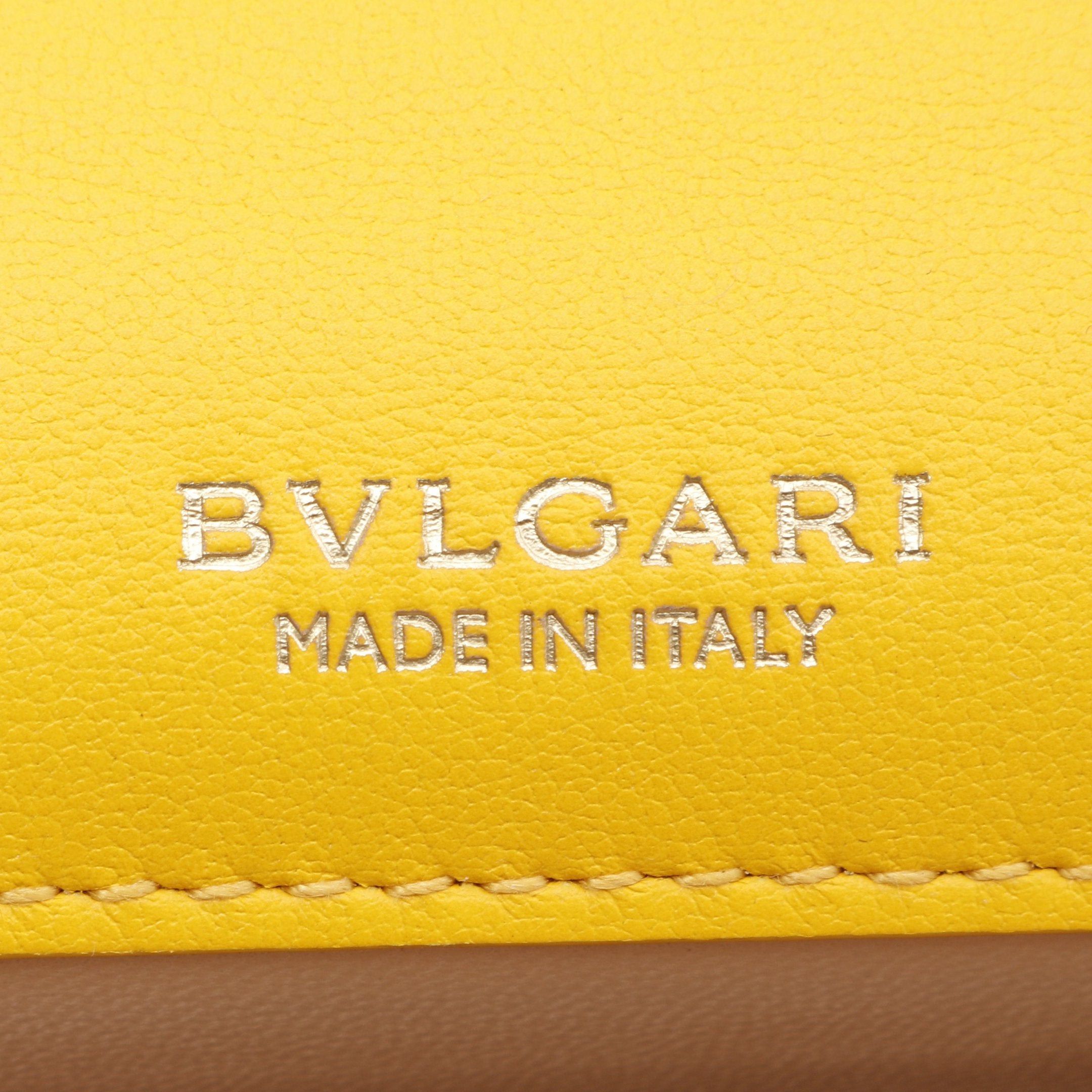 Bvlgari Bvlgari Serpenti Forever Chain Handbag Leather Yellow Size ONE SIZE - 4 Thumbnail