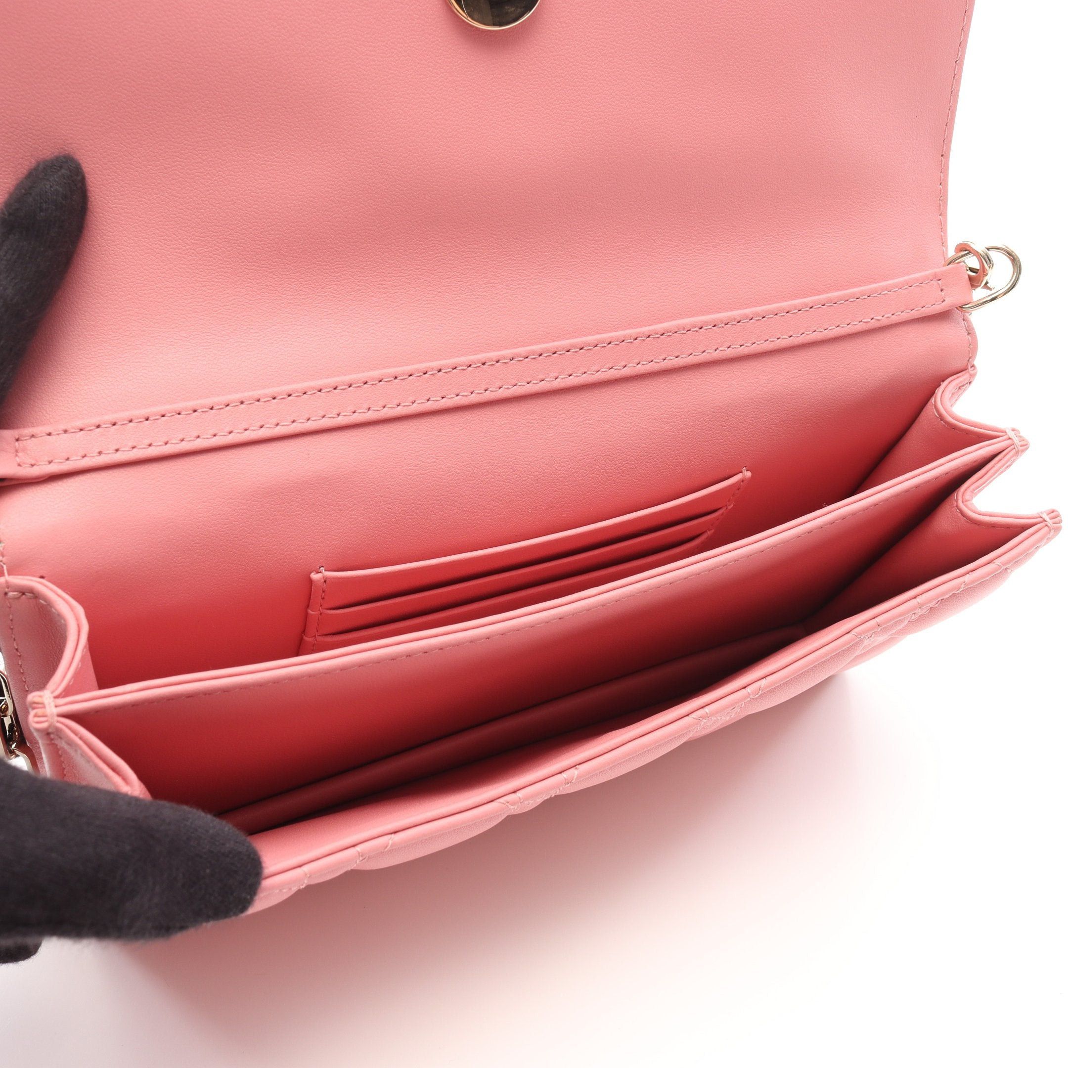 Dior Dior My Dior Mini Bag Canage Handbag Leather Pink Size ONE SIZE - 3 Thumbnail
