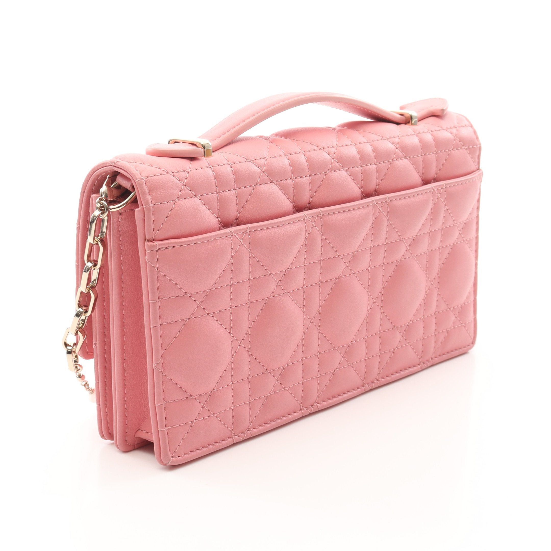 Dior Dior My Dior Mini Bag Canage Handbag Leather Pink Size ONE SIZE - 2 Thumbnail