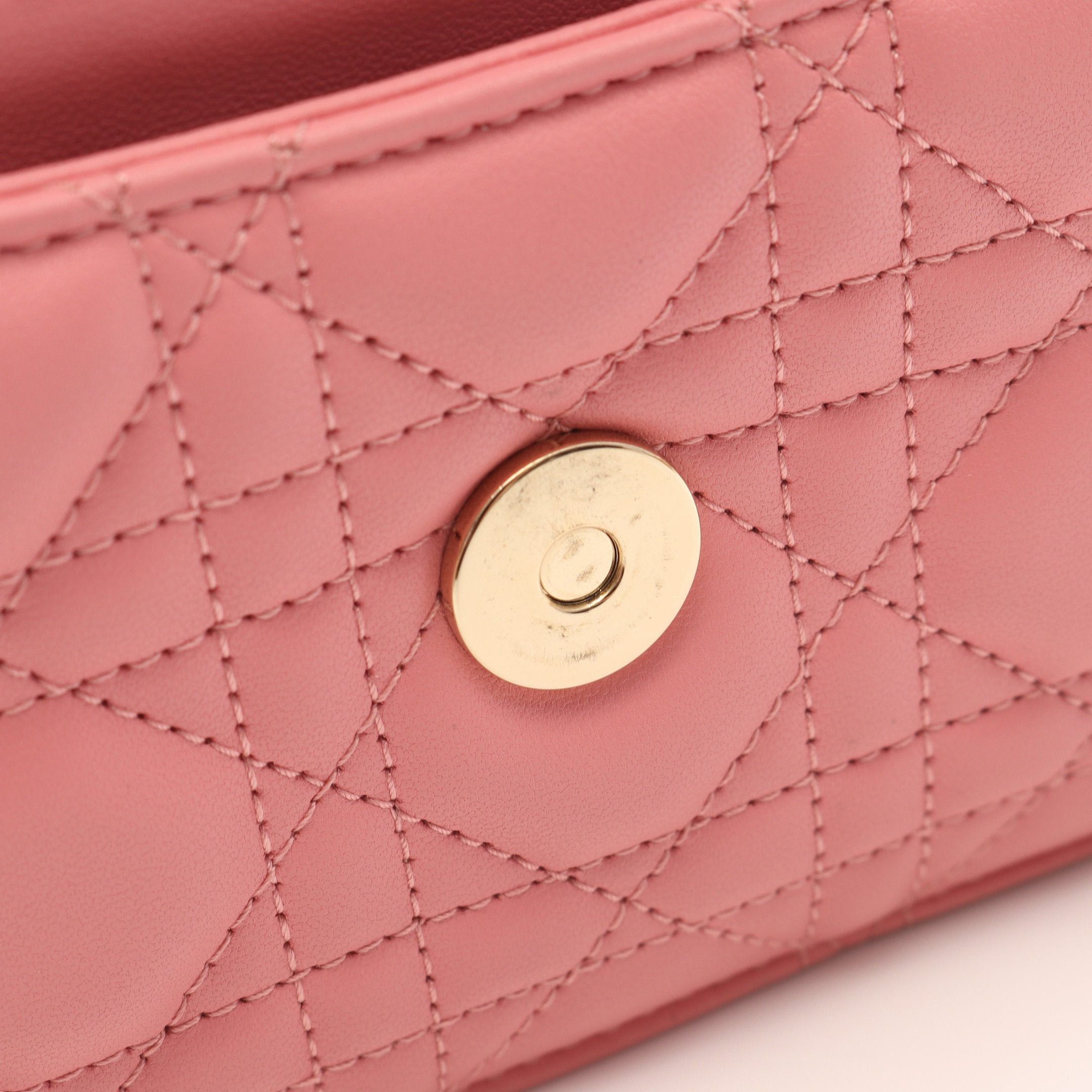 Dior Dior My Dior Mini Bag Canage Handbag Leather Pink Size ONE SIZE - 7 Thumbnail