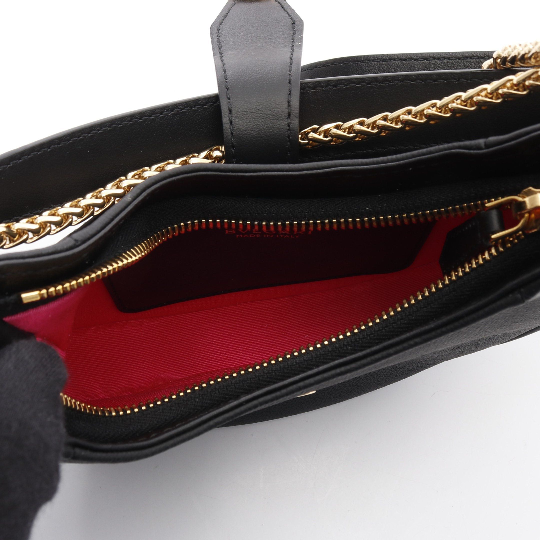 Bvlgari Bvlgari Serpenti Ellipse Handbag Leather Black Size ONE SIZE - 3 Thumbnail