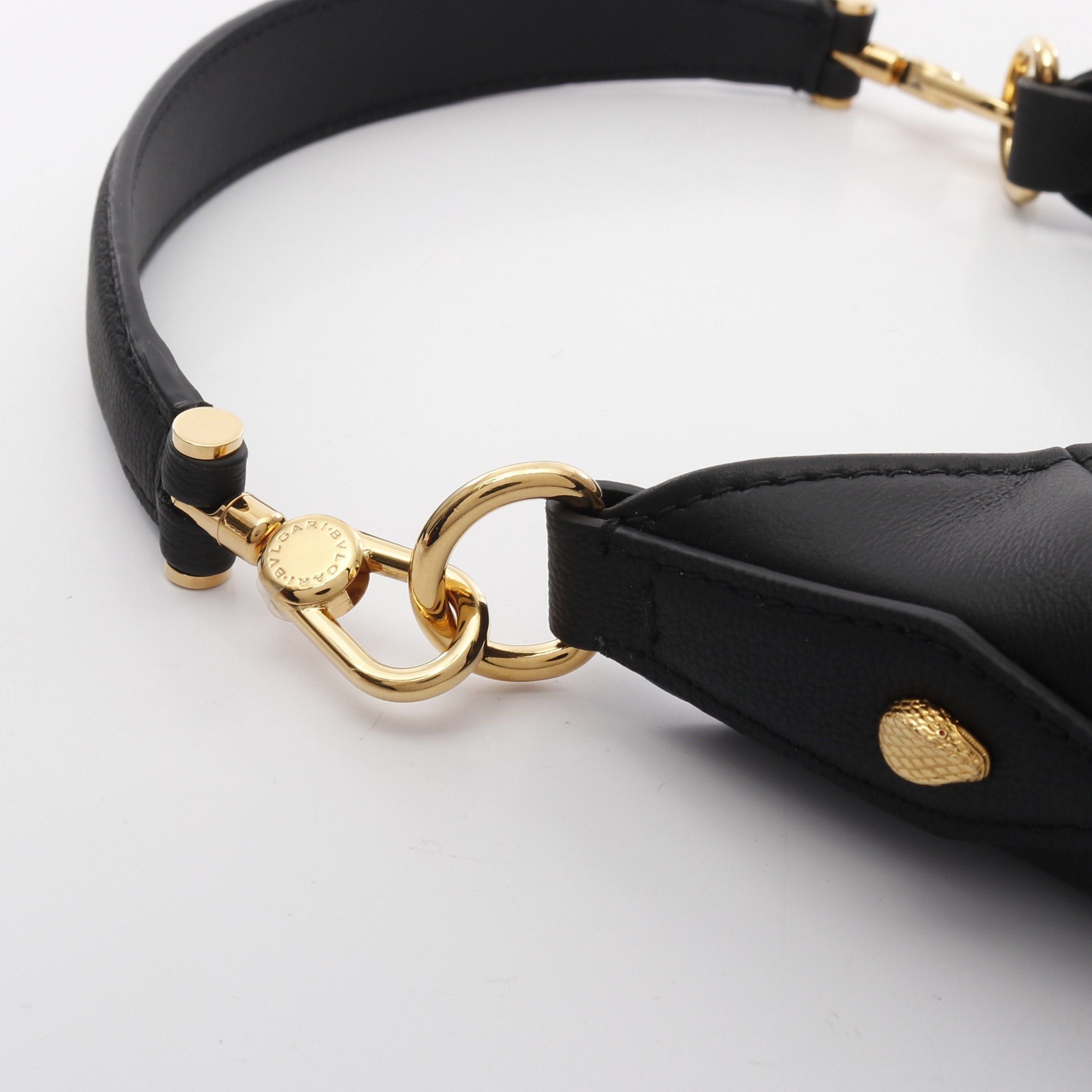 Bvlgari Bvlgari Serpenti Ellipse Handbag Leather Black Size ONE SIZE - 5 Thumbnail