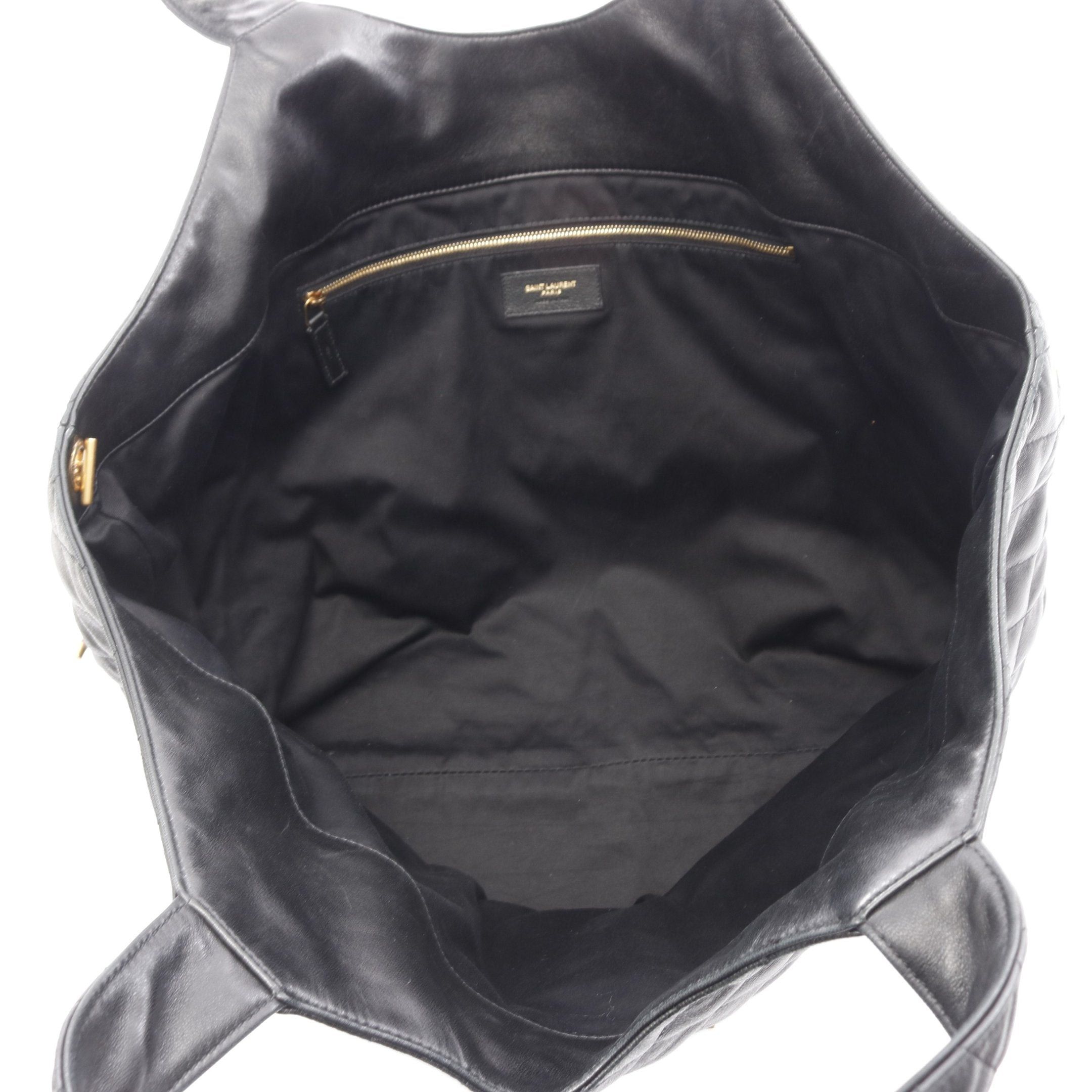 Yves Saint Laurent Yves Saint Laurent Icare Maxi Shopping Bag Shoulder Tote Lambskin Black Size ONE SIZE - 3 Thumbnail