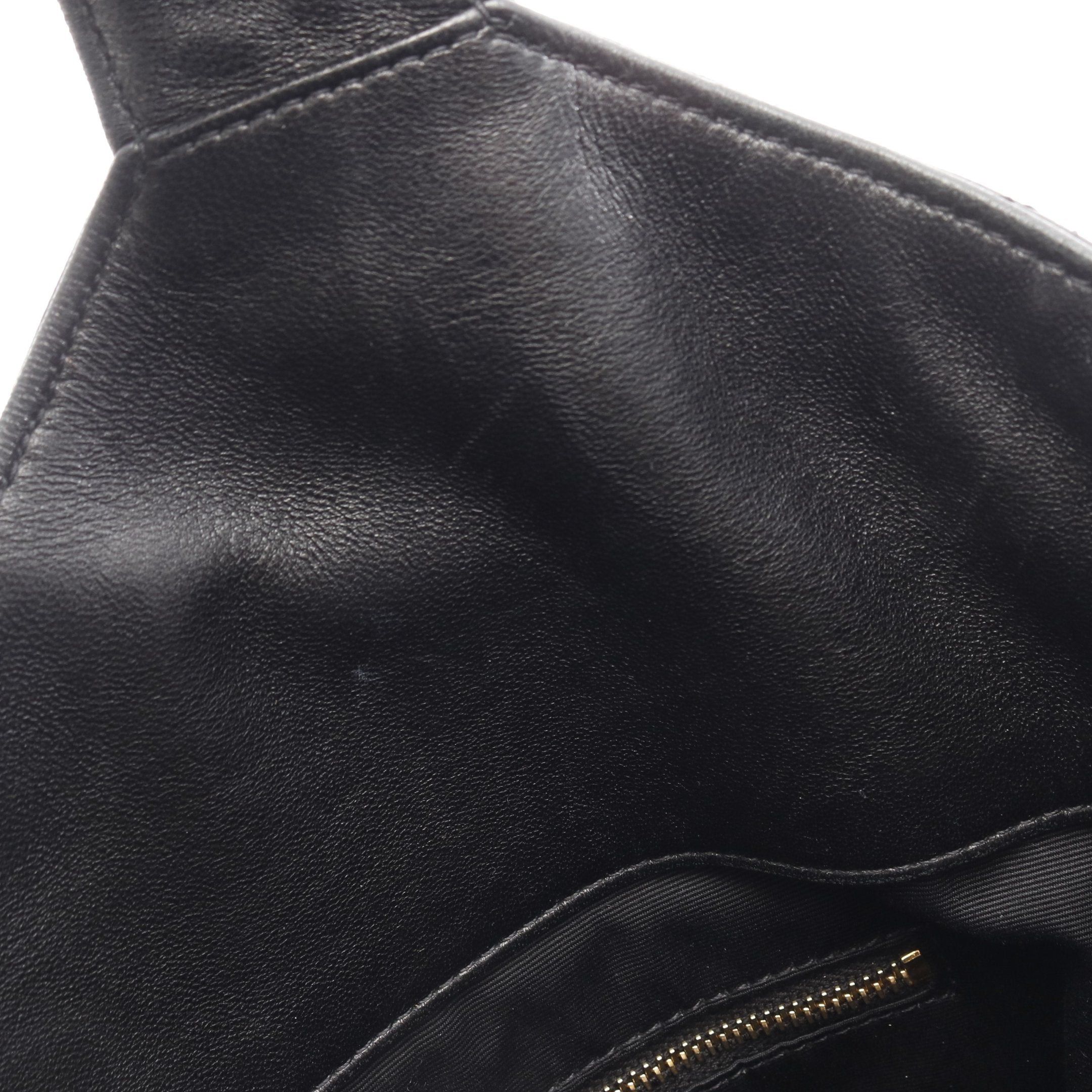 Yves Saint Laurent Yves Saint Laurent Icare Maxi Shopping Bag Shoulder Tote Lambskin Black Size ONE SIZE - 11 Thumbnail