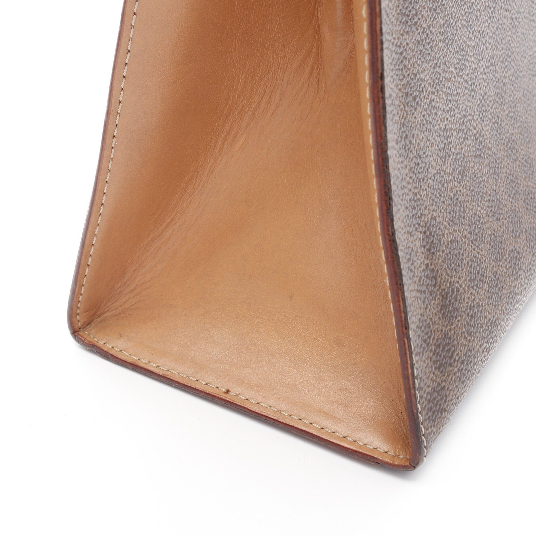 Celine Celine Macadam Handbag Leather Brown Size ONE SIZE - 8 Thumbnail