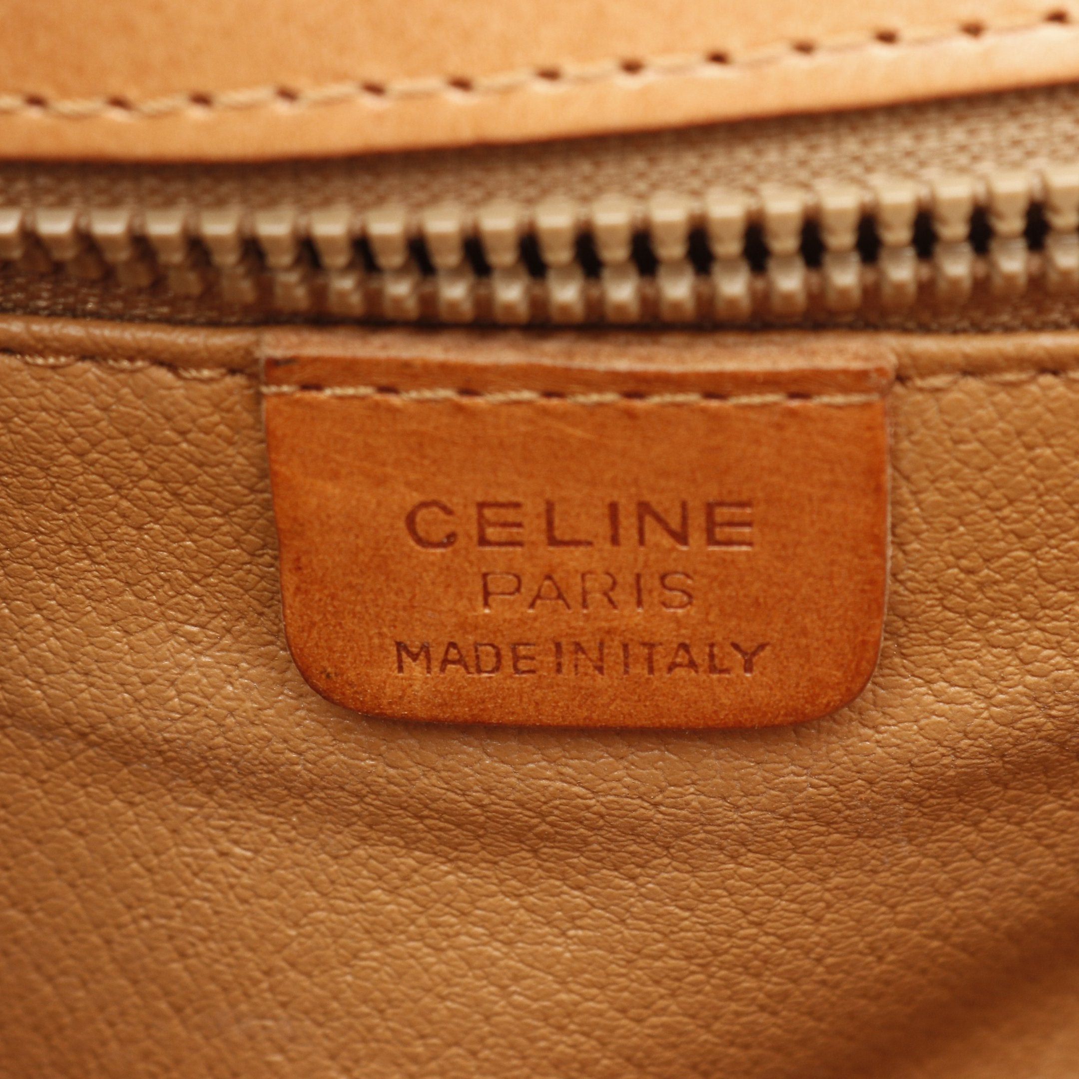 Celine Celine Macadam Shoulder Bag Leather Brown Dark Size ONE SIZE - 4 Thumbnail