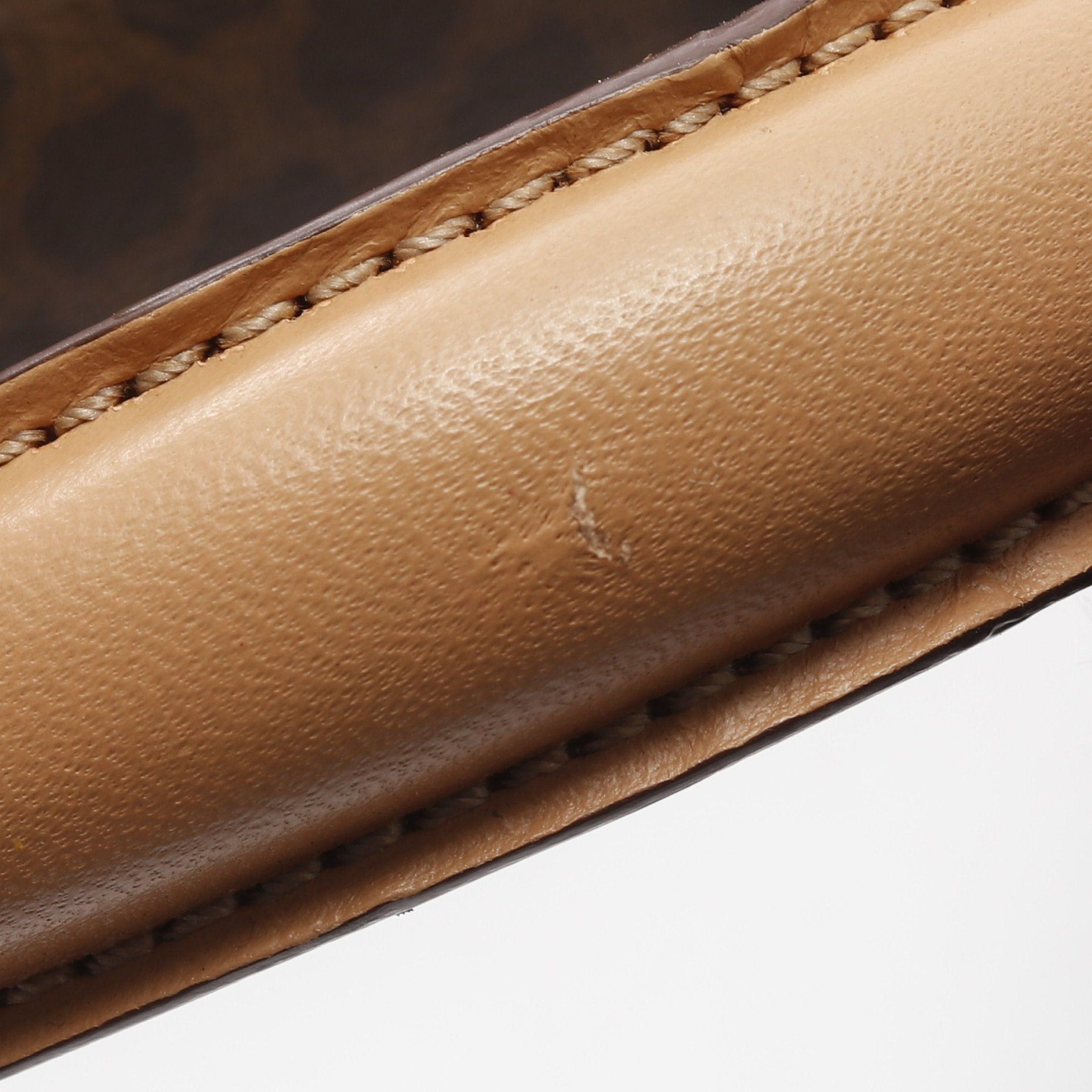 Celine Celine Macadam Handbag Leather Brown Dark Size ONE SIZE - 9 Thumbnail