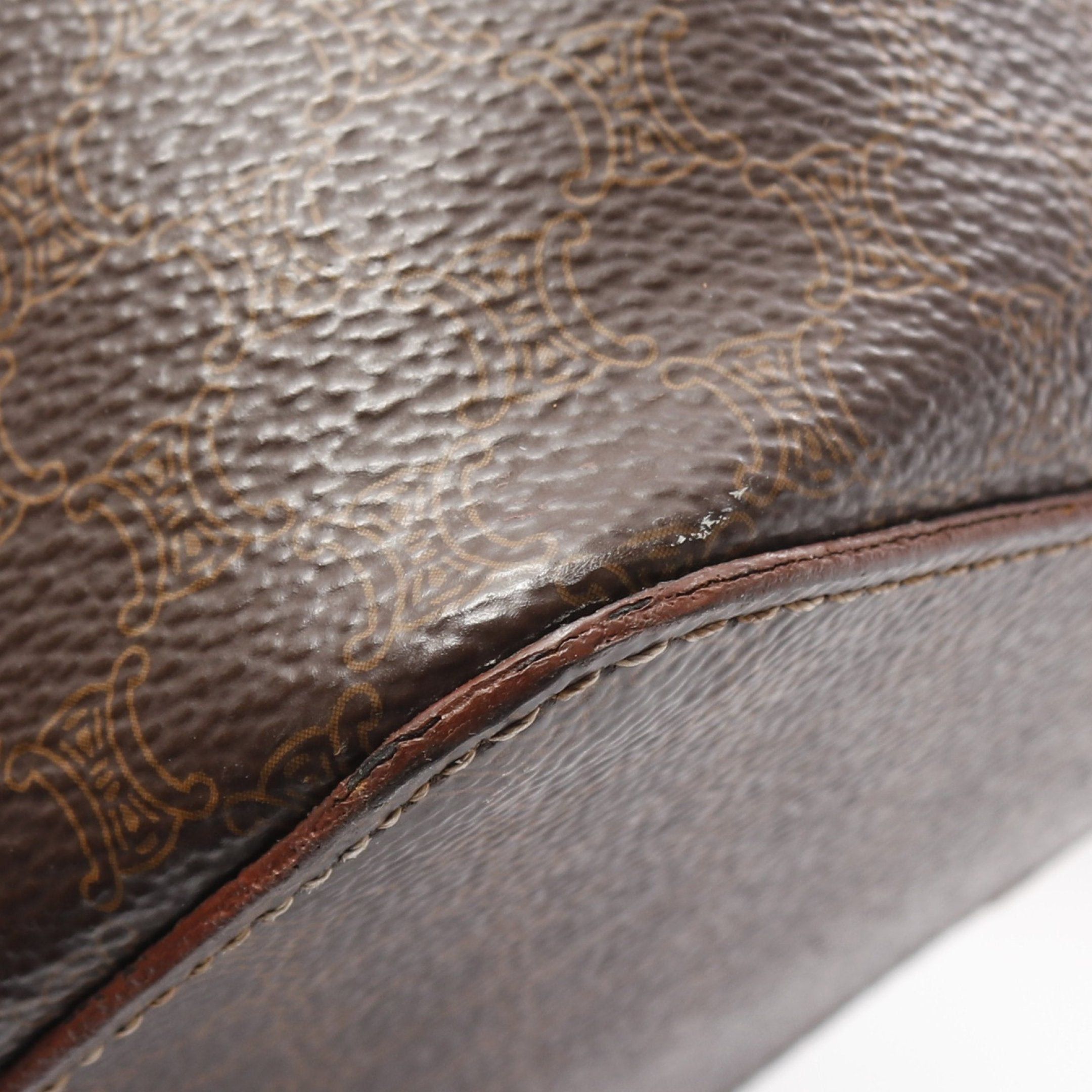 Celine Celine Macadam Rucksack Leather Brown Dark Size ONE SIZE - 10 Thumbnail