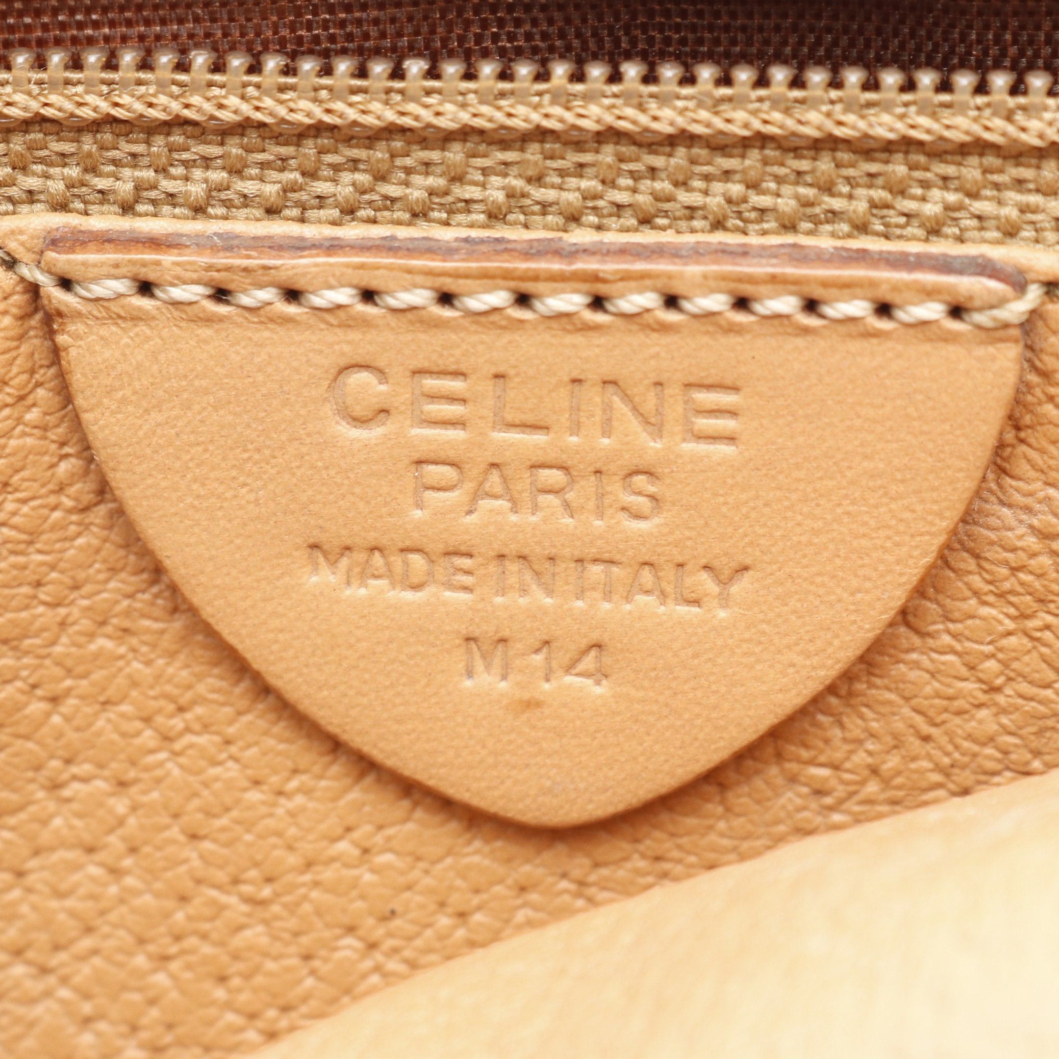 Celine Celine Macadam Shoulder Bag Leather Brown Dark Size ONE SIZE - 4 Thumbnail