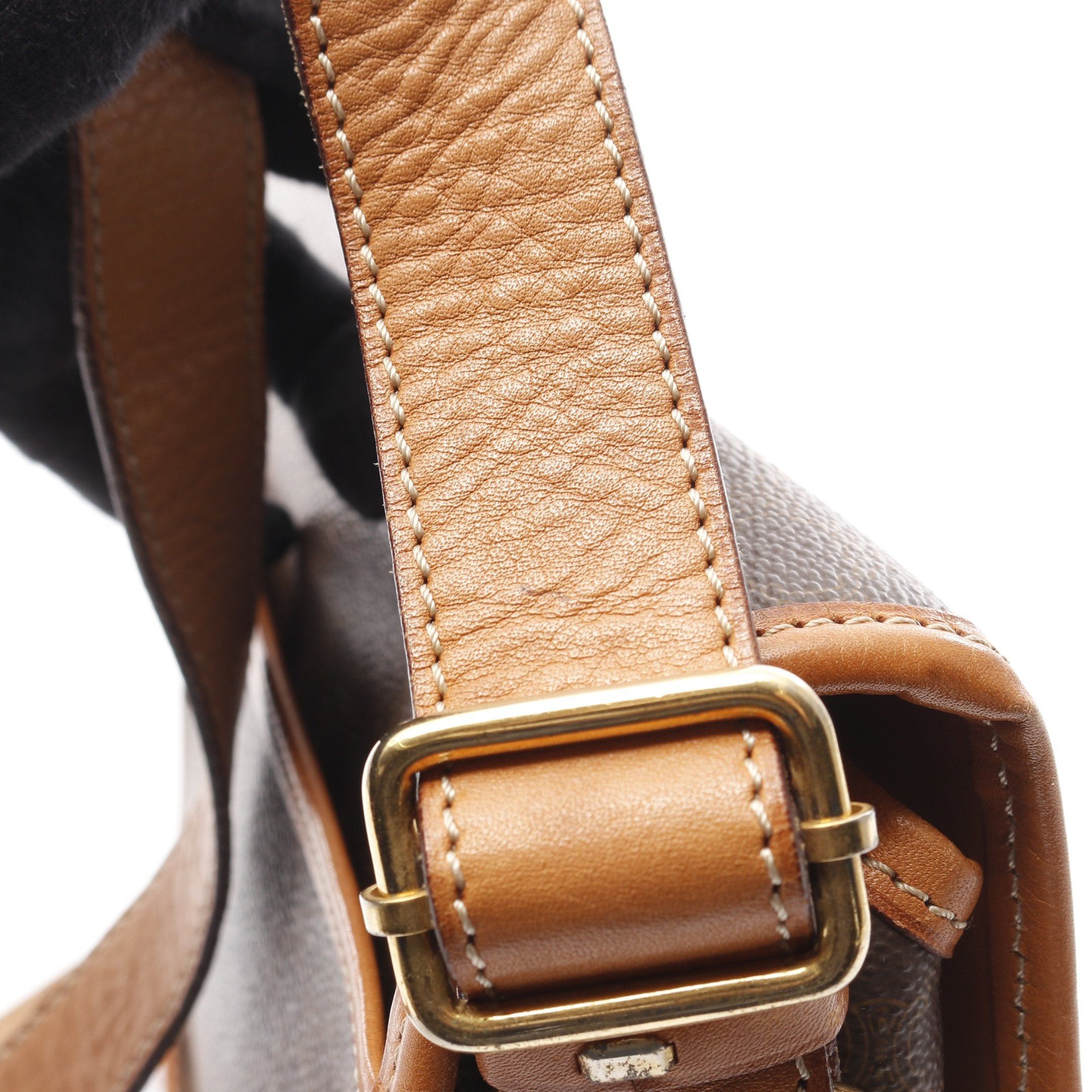 Celine Celine Macadam Shoulder Bag Leather Brown Dark Size ONE SIZE - 9 Thumbnail