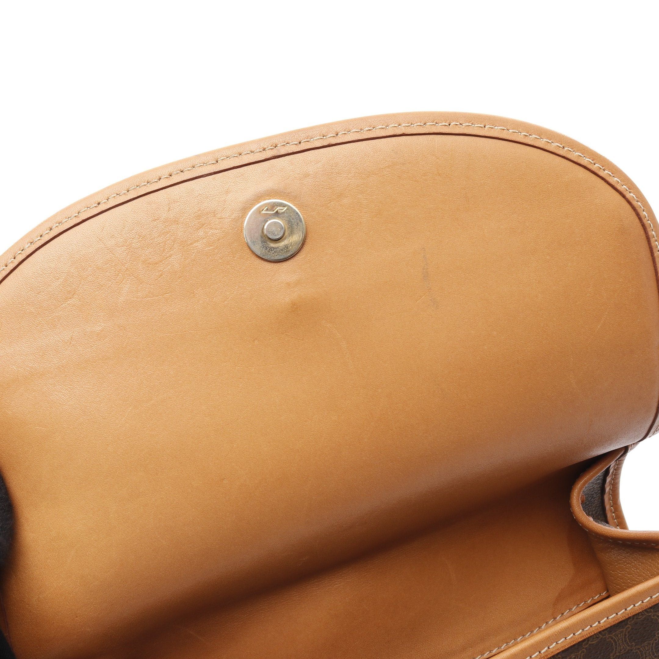 Celine Celine Macadam Shoulder Bag Leather Brown Dark Size ONE SIZE - 5 Thumbnail