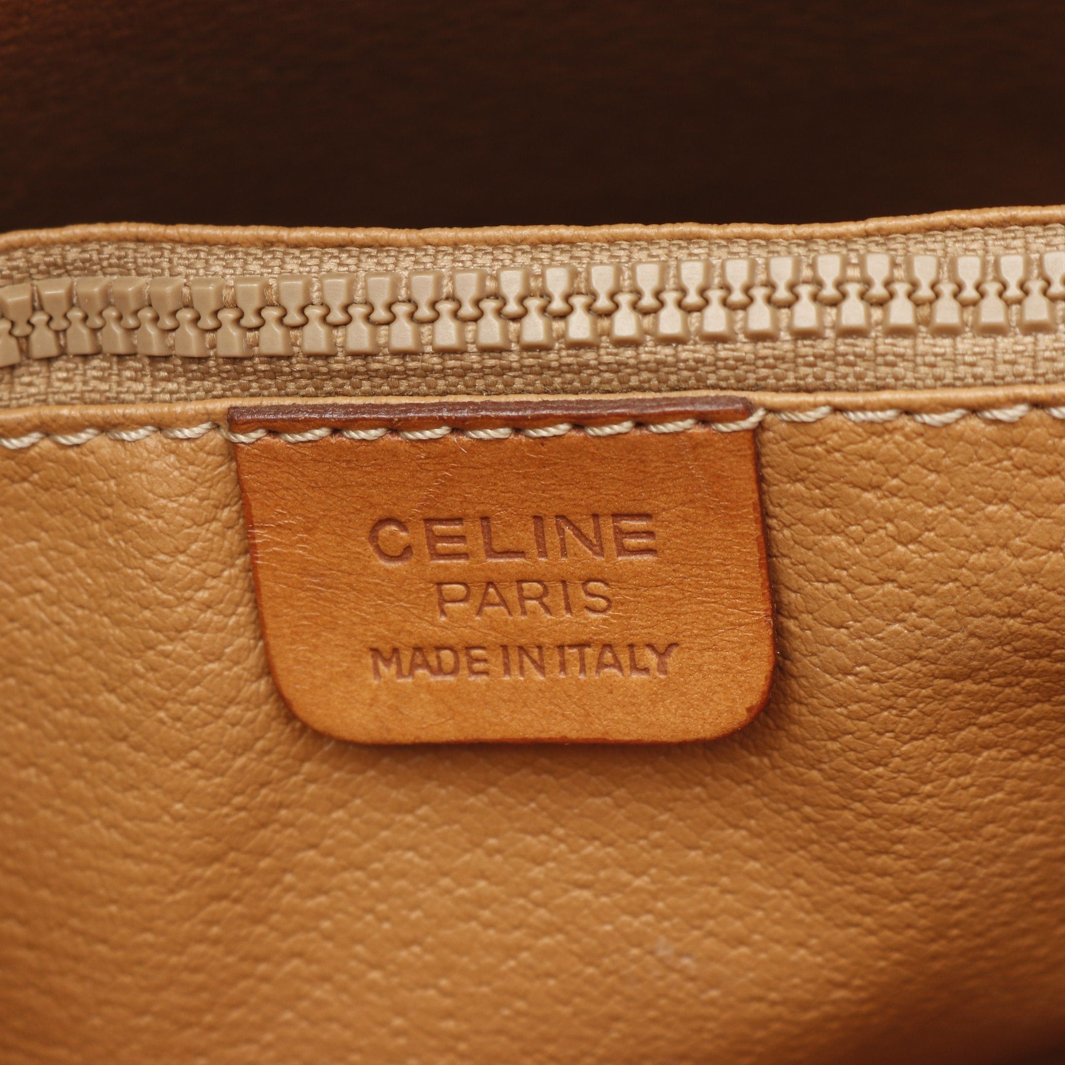 Celine Celine Macadam Handbag Tote Bag Leather Brown Dark Size ONE SIZE - 5 Thumbnail