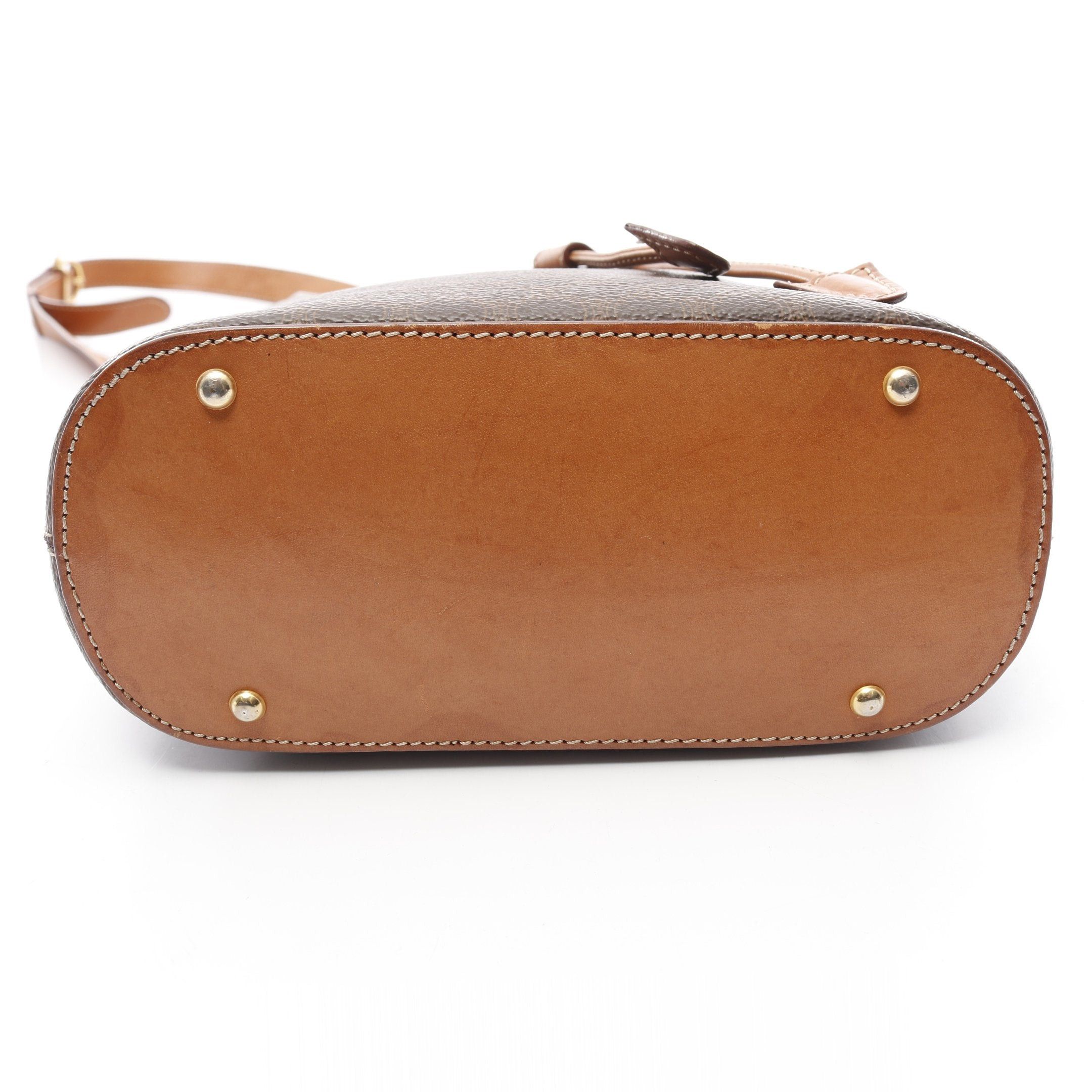 Celine Celine Macadam Shoulder Bag Leather Brown Dark Purse Size ONE SIZE - 13 Thumbnail