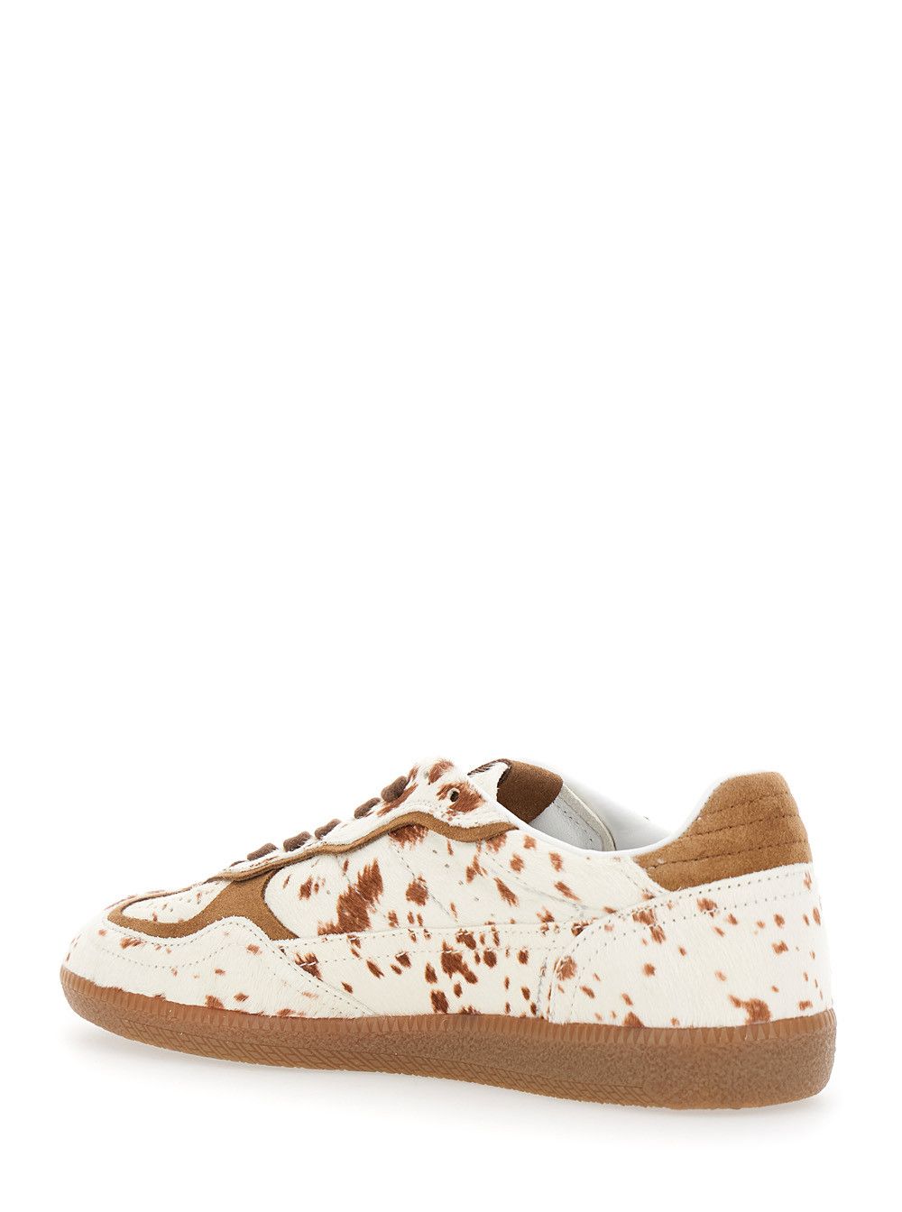 ALOHAS 'Tb.490' Brown Low Top Sneakers with Embossed Logo on the Side and Perforated Details in Leather Woman Size US 9 / IT 39 - 3 Thumbnail