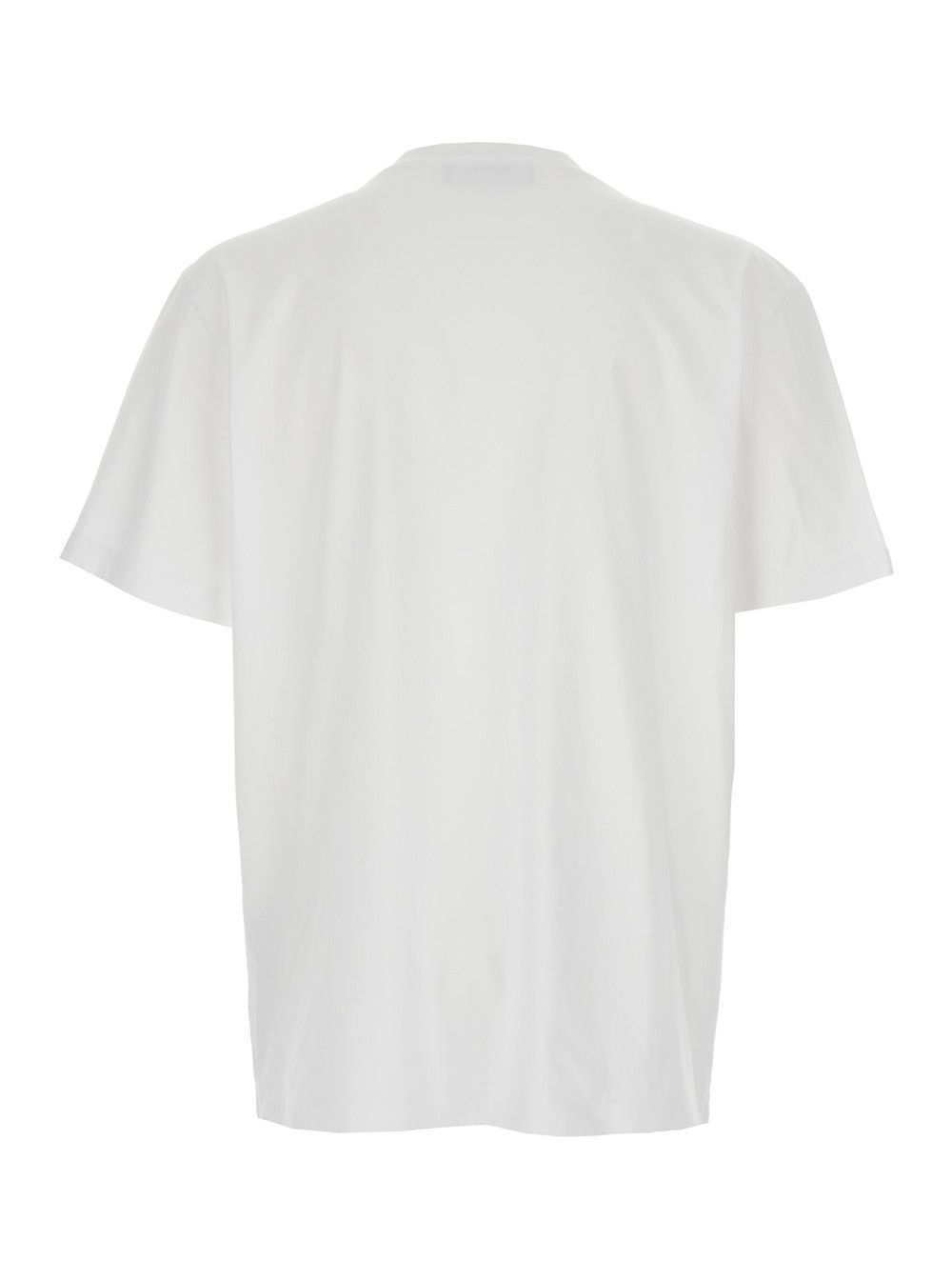 Dsquared2 White Crewneck T-Shirt with Logo Lettering on the Front in Cotton Man Size US S / EU 44-46 / 1 - 2 Thumbnail