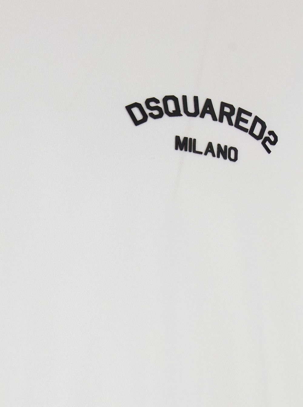 Dsquared2 White Crewneck T-Shirt with Logo Lettering on the Front in Cotton Man Size US XXL / EU 58 / 5 - 3 Thumbnail