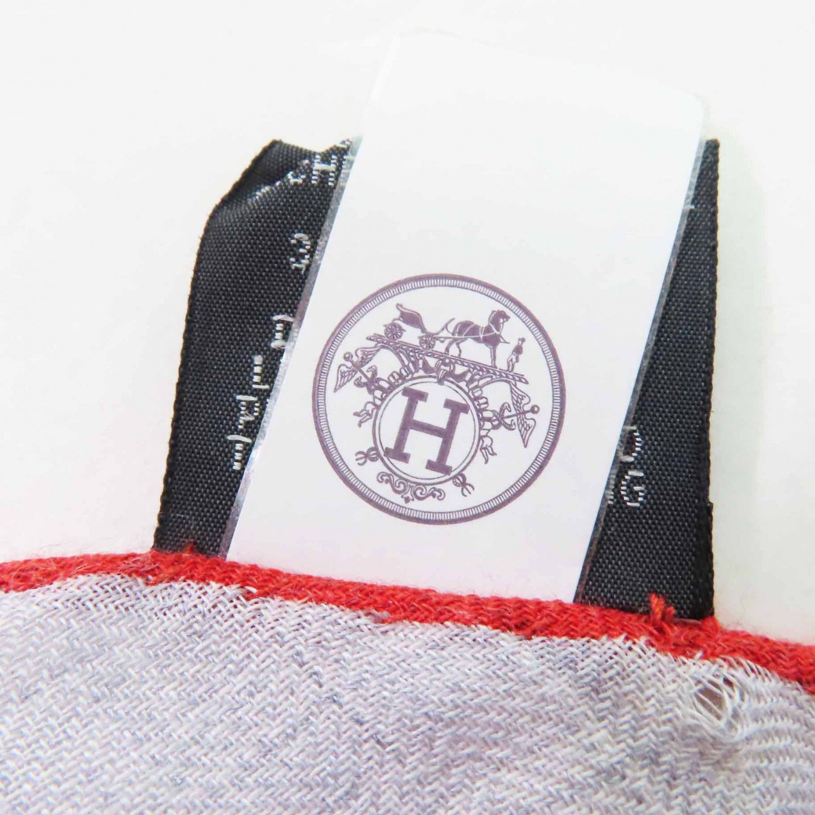Hermes Hermes Hermes ON A SUMMER DAY Cashmere Silk Scarf Others Shawl DUTY FREE for USA Size ONE SIZE - 11 Thumbnail