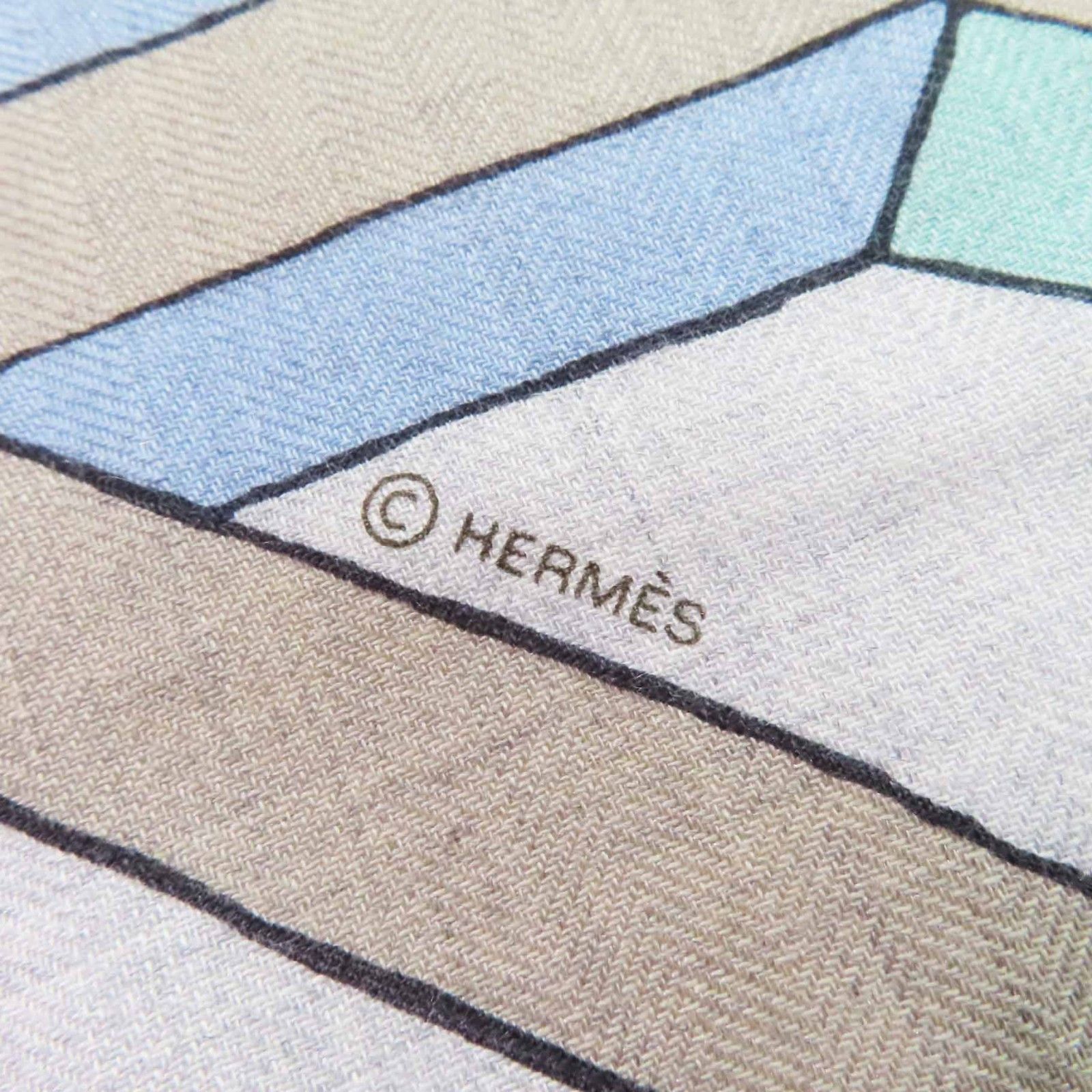 Hermes Hermes Hermes ON A SUMMER DAY Cashmere Silk Scarf Others Shawl DUTY FREE for USA Size ONE SIZE - 7 Thumbnail