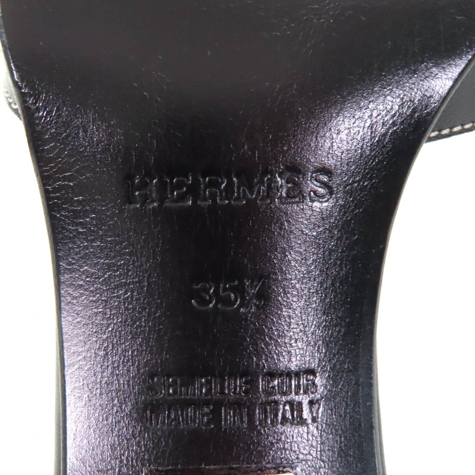 Hermes Hermes Hermes Ankle strap API Metal Leather Sandals Leather Shoes Size ONE SIZE - 11 Thumbnail
