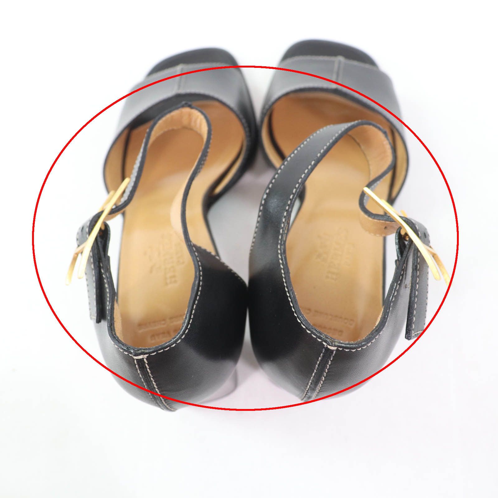 Hermes Hermes Hermes Ankle strap API Metal Leather Sandals Leather Shoes Size ONE SIZE - 13 Thumbnail