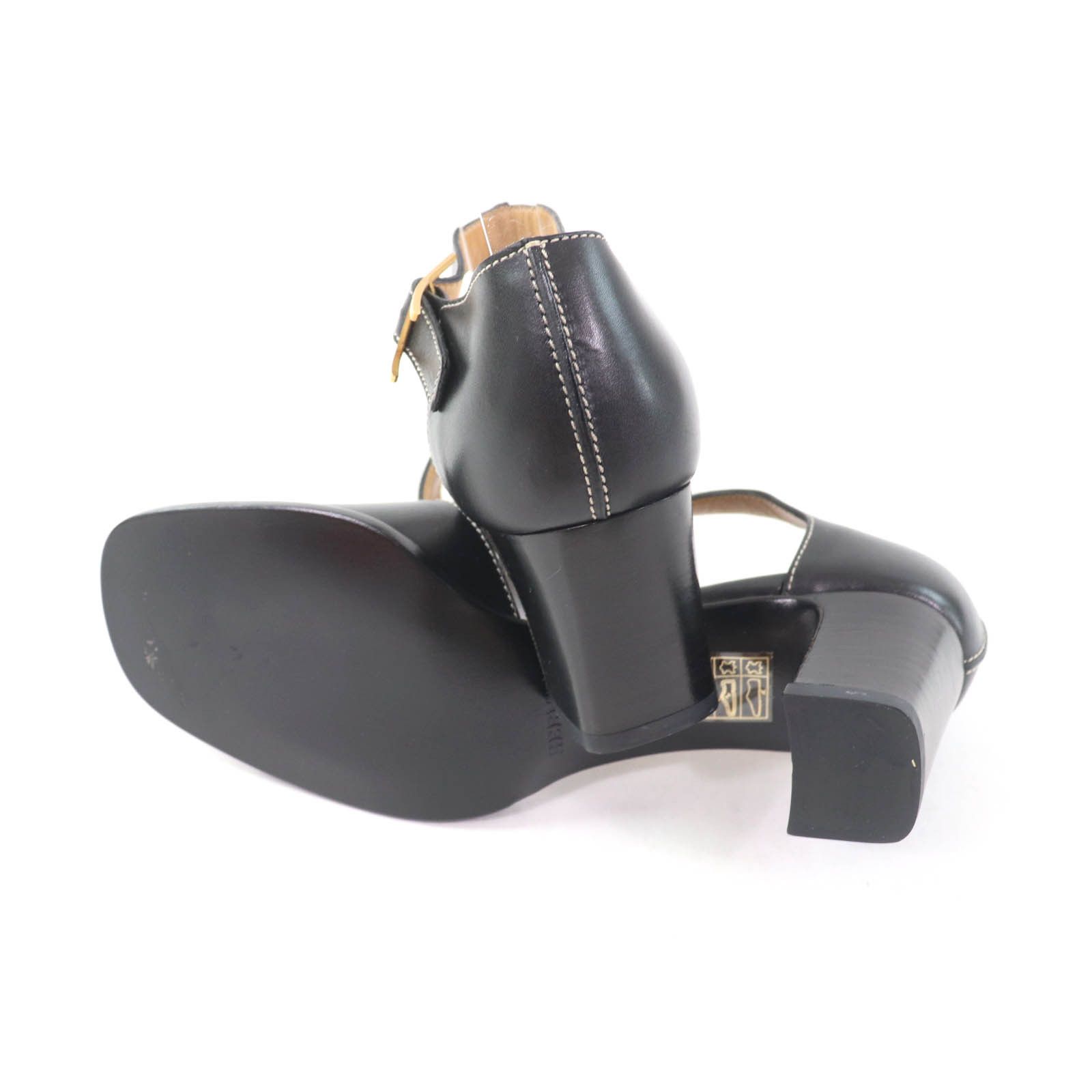 Hermes Hermes Hermes Ankle strap API Metal Leather Sandals Leather Shoes Size ONE SIZE - 7 Thumbnail