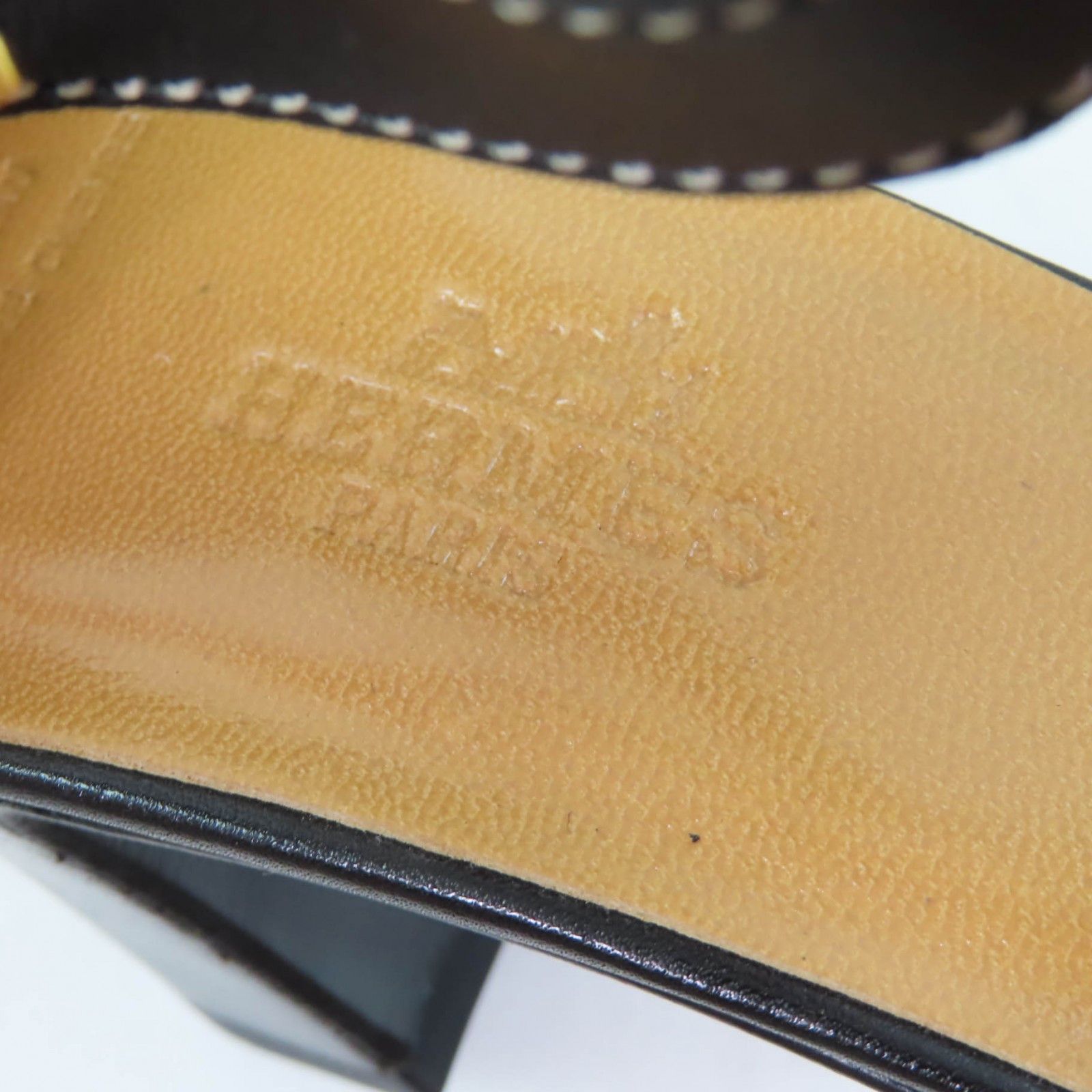 Hermes Hermes Hermes Ankle strap API Metal Leather Sandals Leather Shoes Size ONE SIZE - 10 Thumbnail