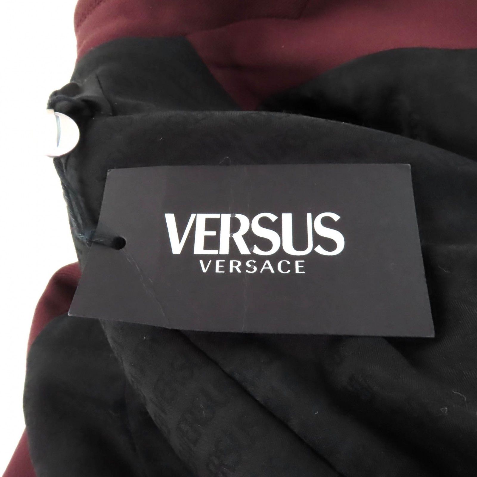 Versace Versus Versace Leather Sheepskin Polyester Jacket Leather Outerwear