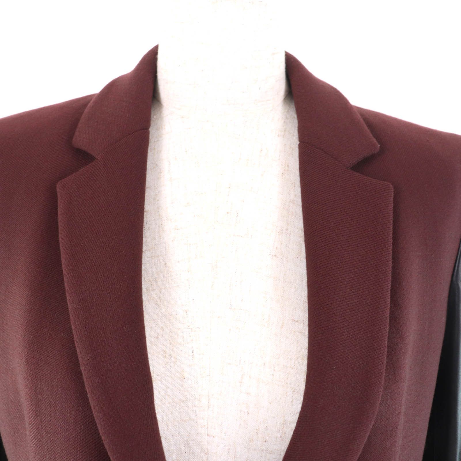 Versace Versus Versace Leather Sheepskin Polyester Jacket Leather Outerwear