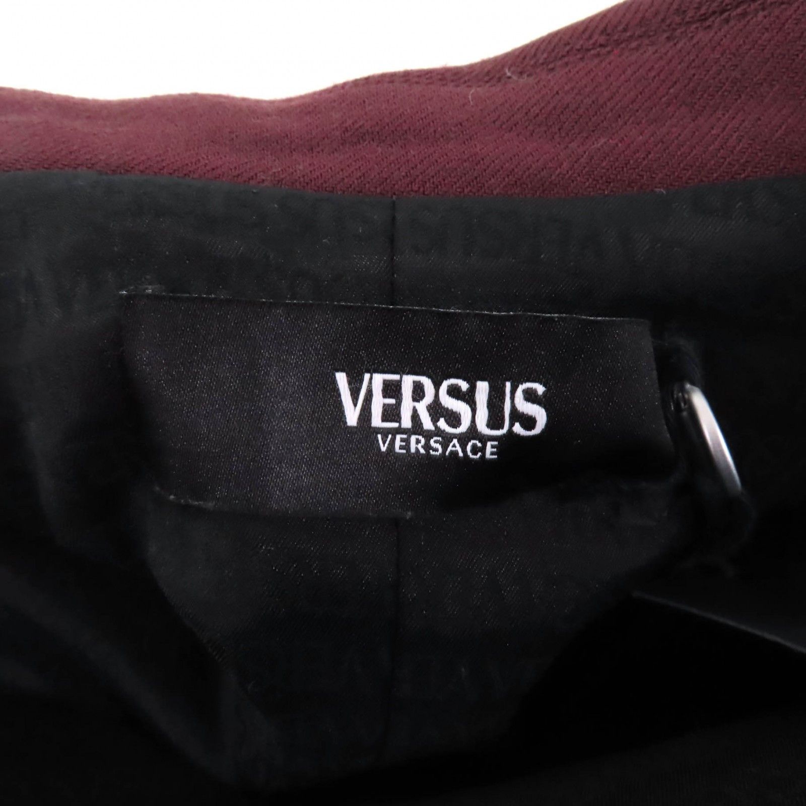 Versace Versus Versace Leather Sheepskin Polyester Jacket Leather Outerwear