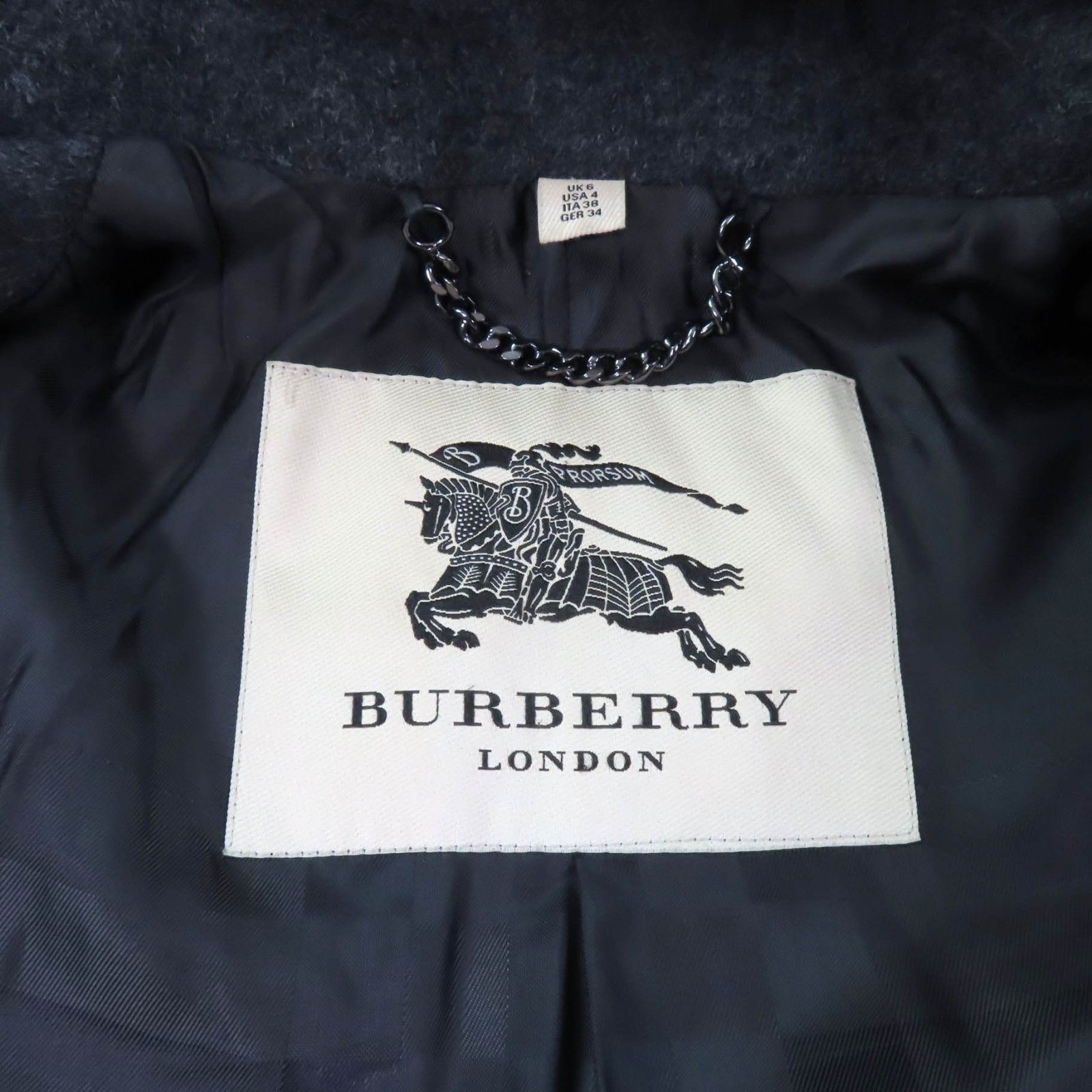 Burberry Burberry Burberry London FOX Fur Wool Cashmere Coat Natural Material Outerwear Size ONE SIZE - 8 Thumbnail