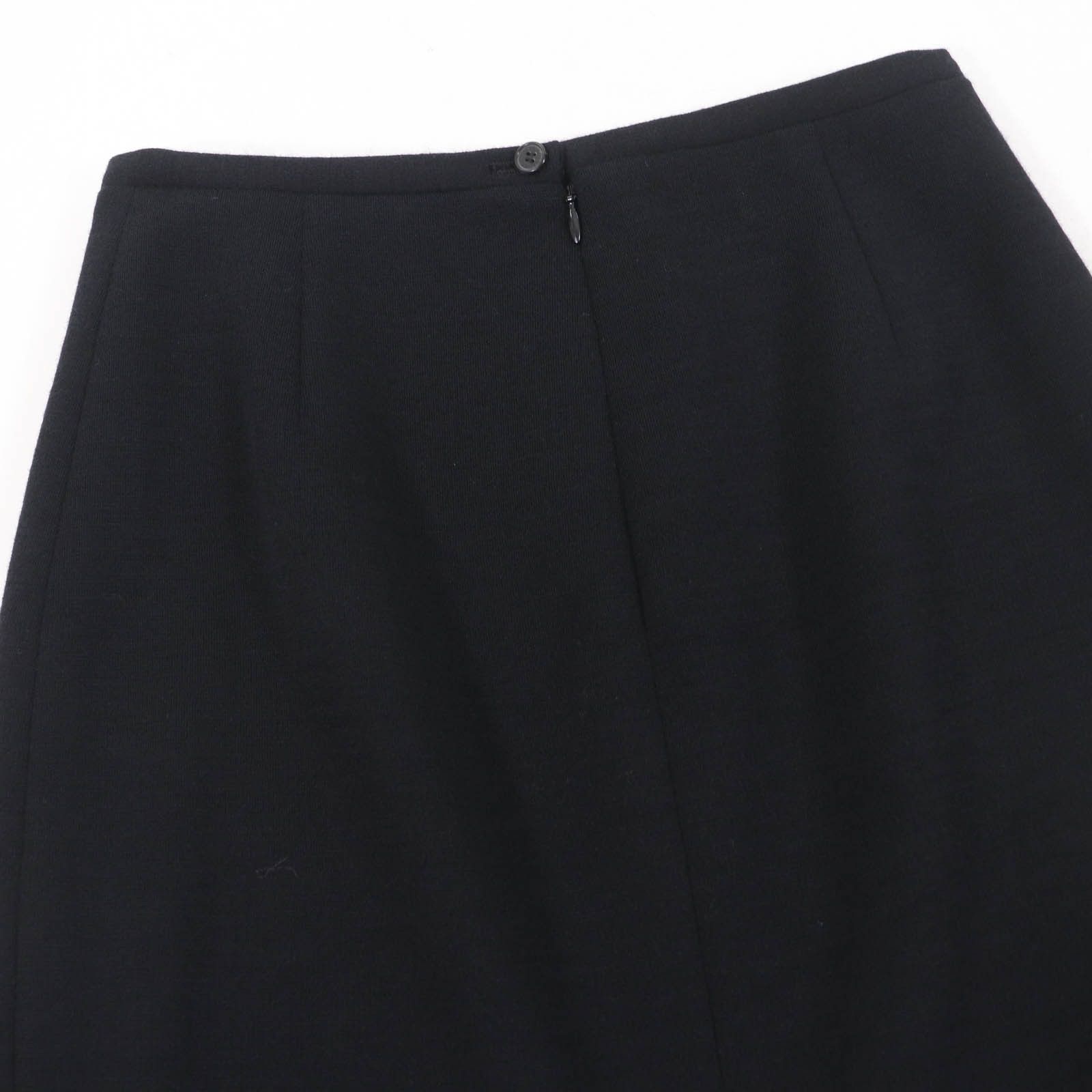 Hermes Hermes Hermes H pattern Wool Skirt Leather Skirts Size ONE SIZE - 4 Thumbnail