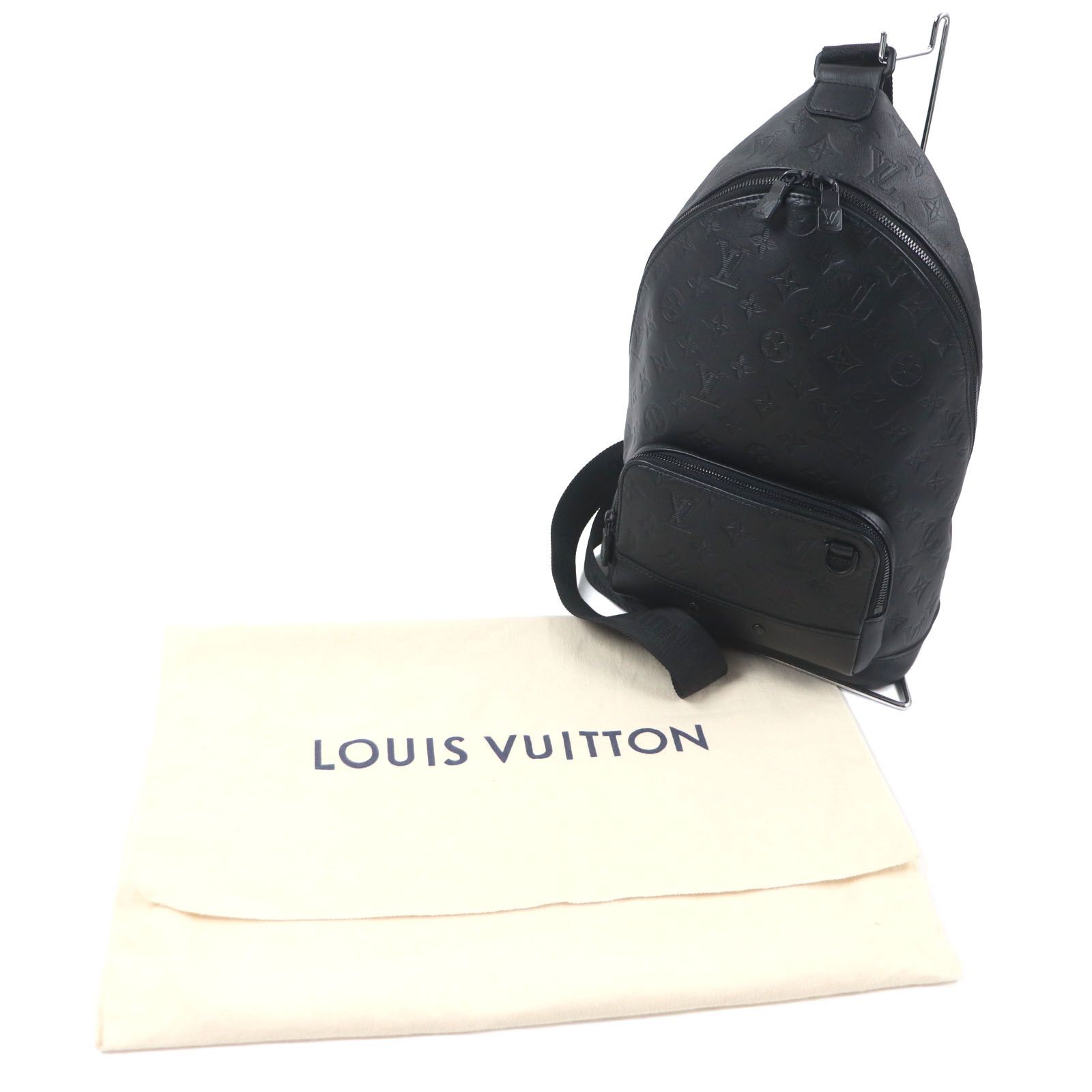 Louis Vuitton Louis Vuitton Louis Vuitton Monogram Shadow Racer Sling Bag Leather Sling Bag Leather Crossbody Bag M46107 Size ONE SIZE - 2 Thumbnail