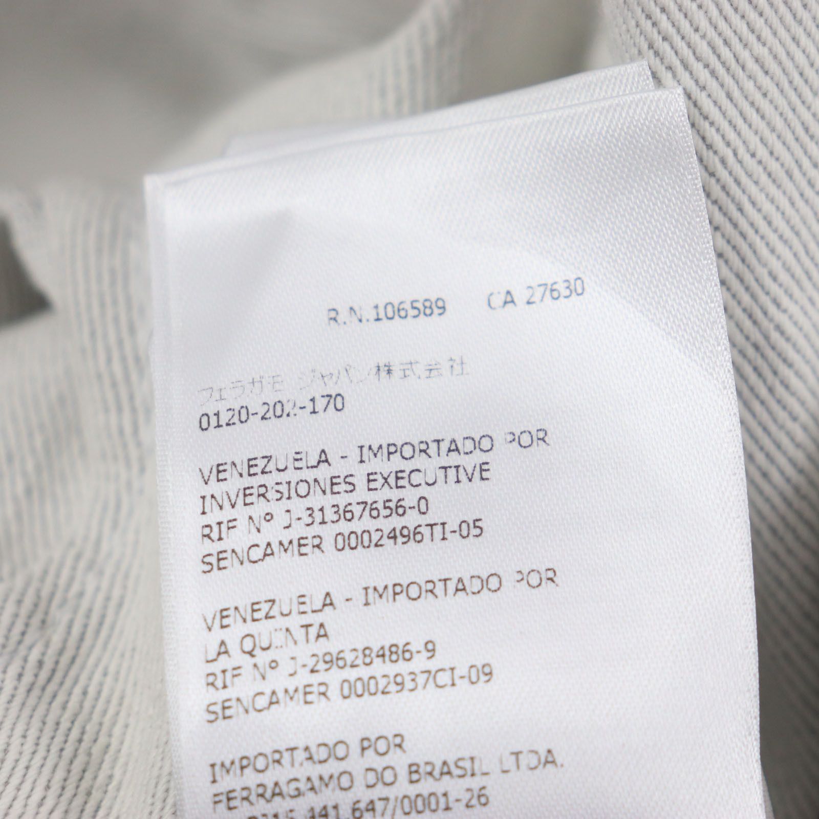 Salvatore Ferragamo Salvatore Ferragamo Salvatore Ferragamo Denim Cotton Jacket Cotton Outerwear DUTY FREE for USA Size ONE SIZE - 9 Thumbnail