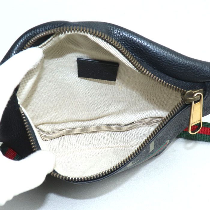 Gucci Gucci Gucci Sheline Logo Print Leather Body Bag Leather Belt Bag 527792 Size ONE SIZE - 3 Thumbnail